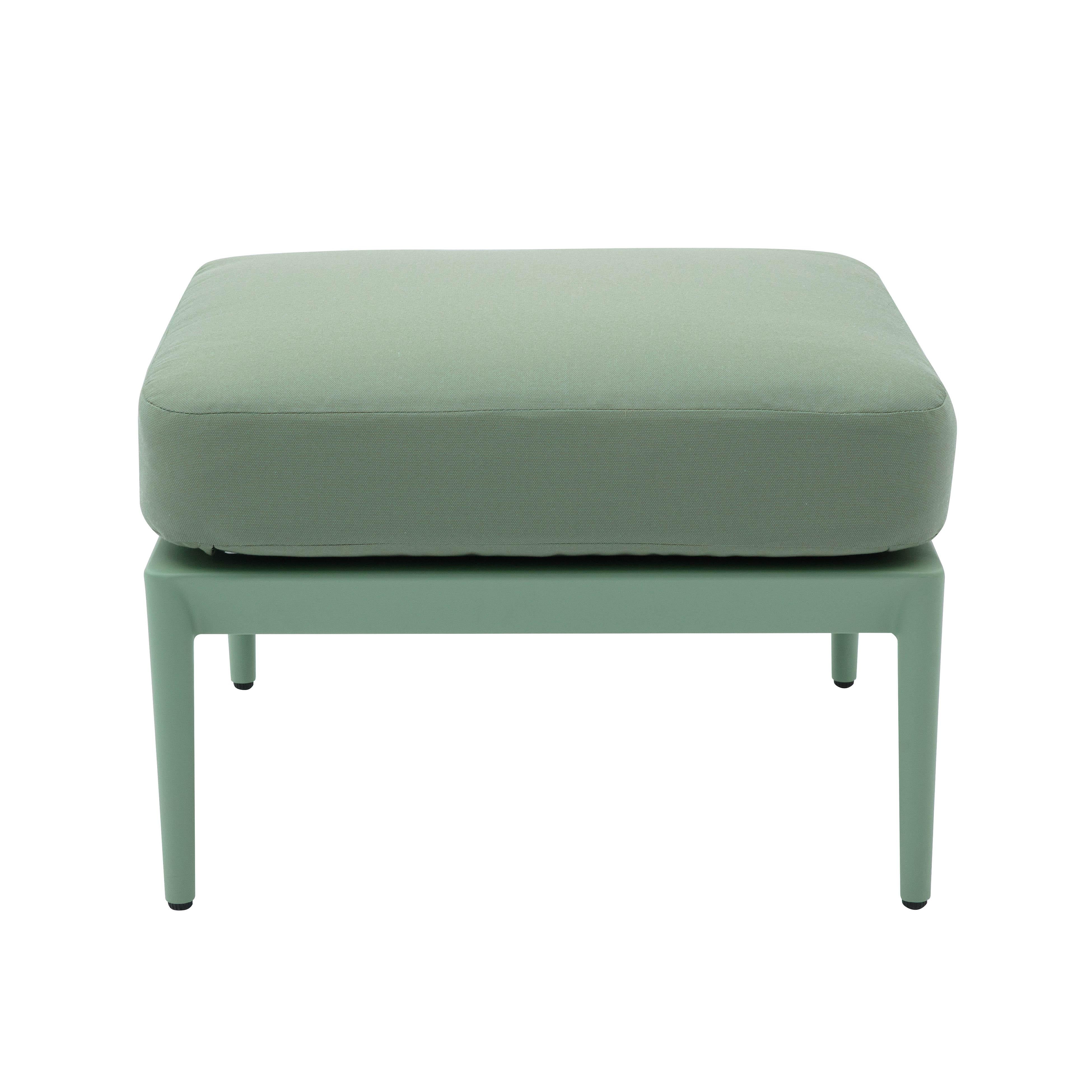 Kapri Moss Green Outdoor Ottoman