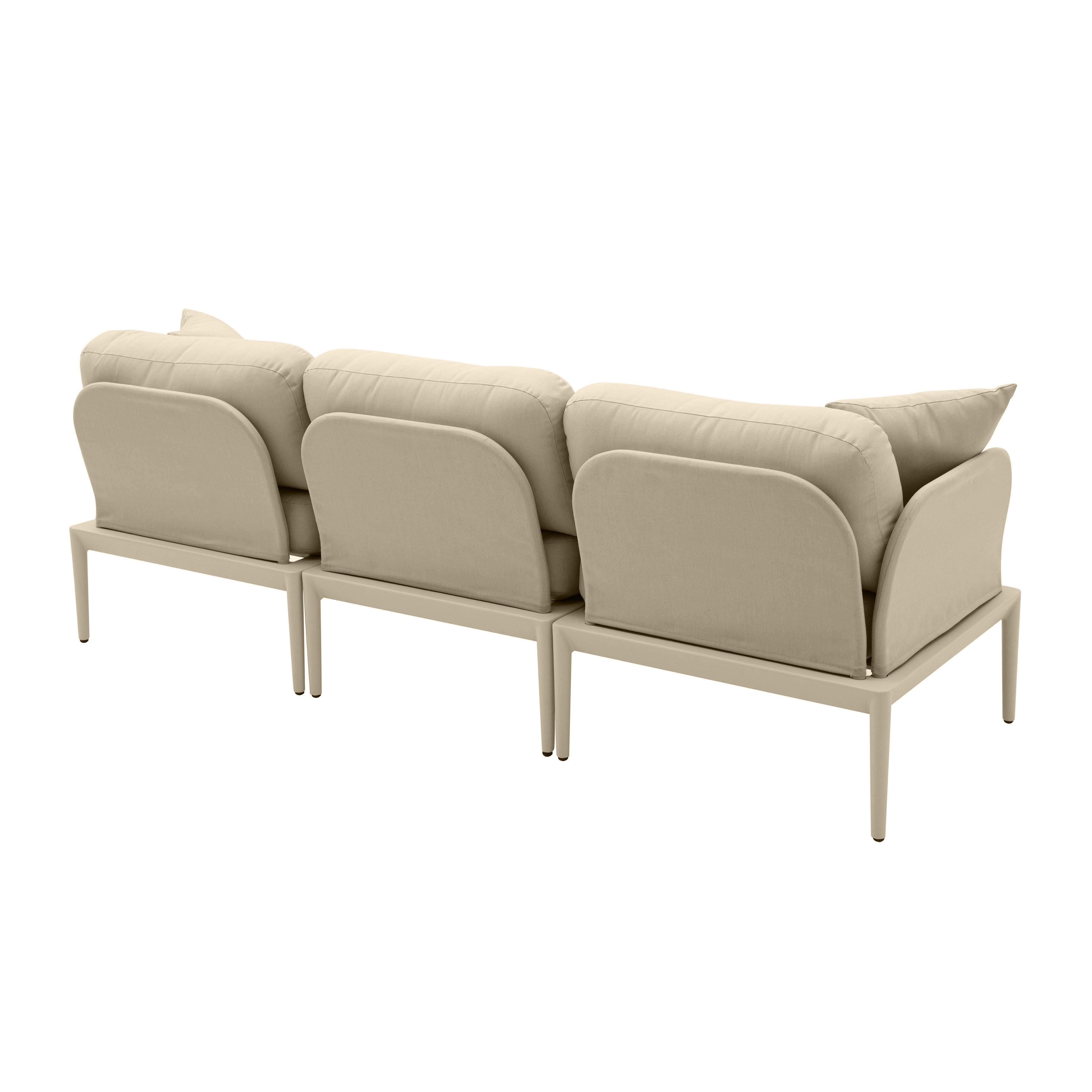 Kapri Taupe Modular Outdoor Sofa