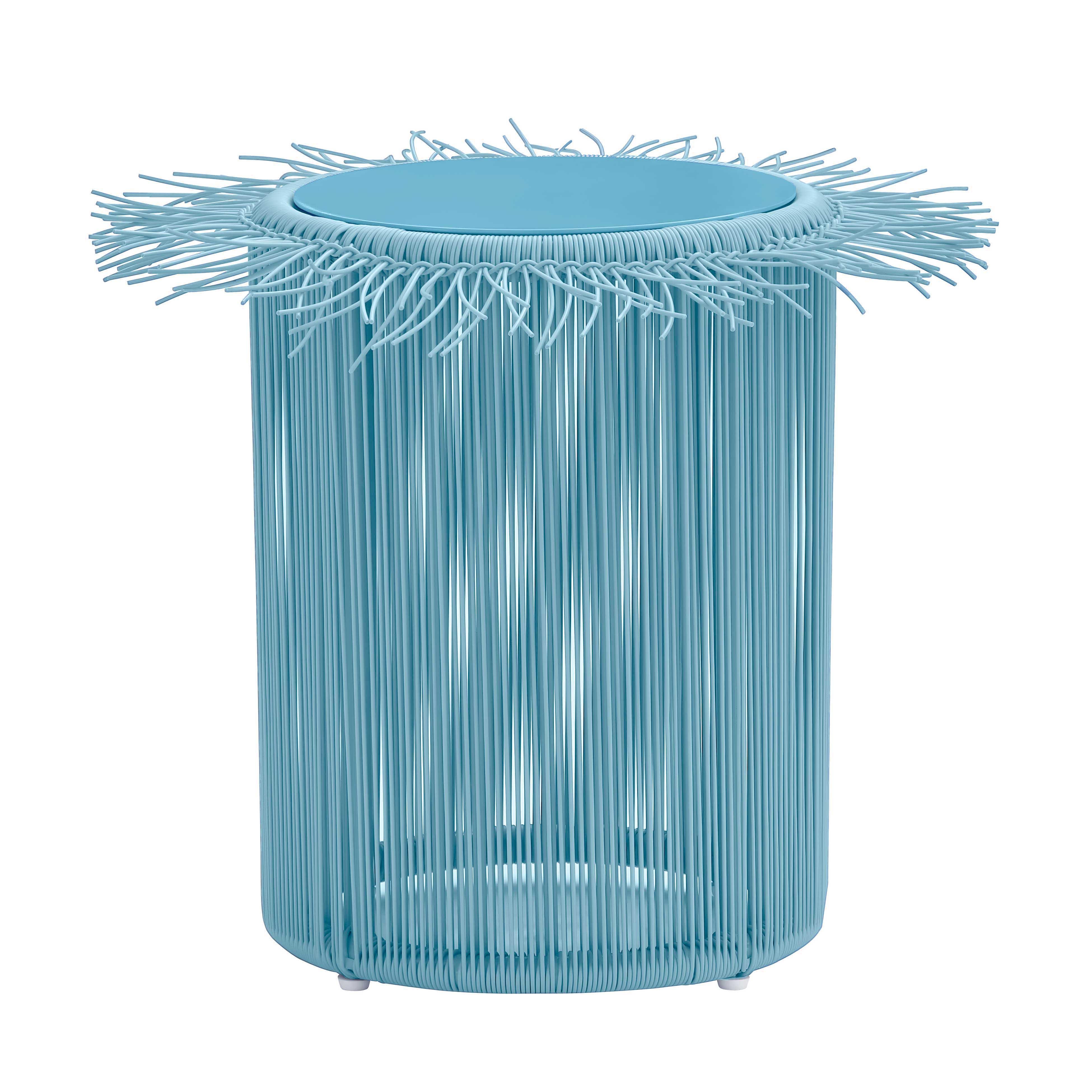 Rafa Blue Outdoor Side Table
