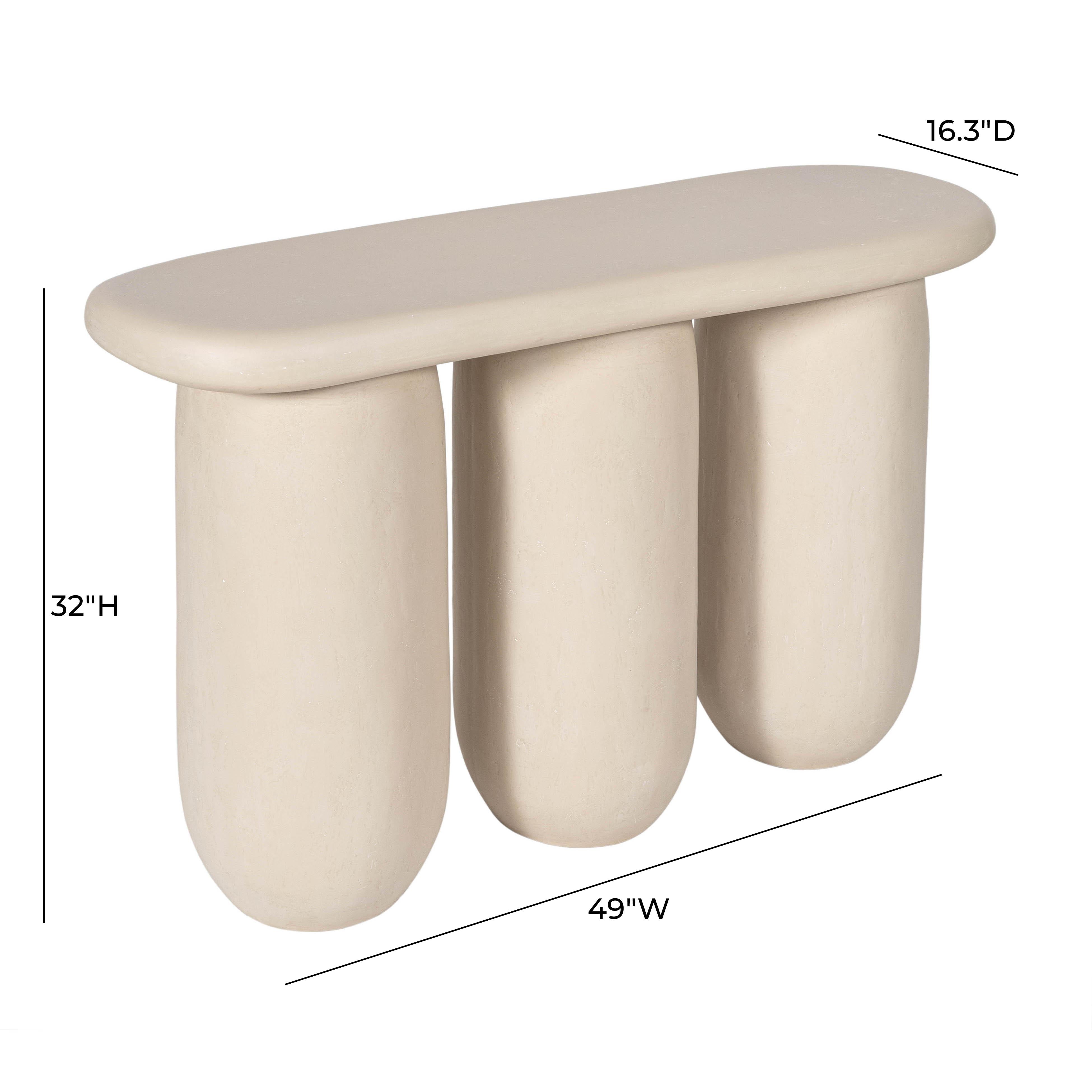 Rahul Cream Console Table