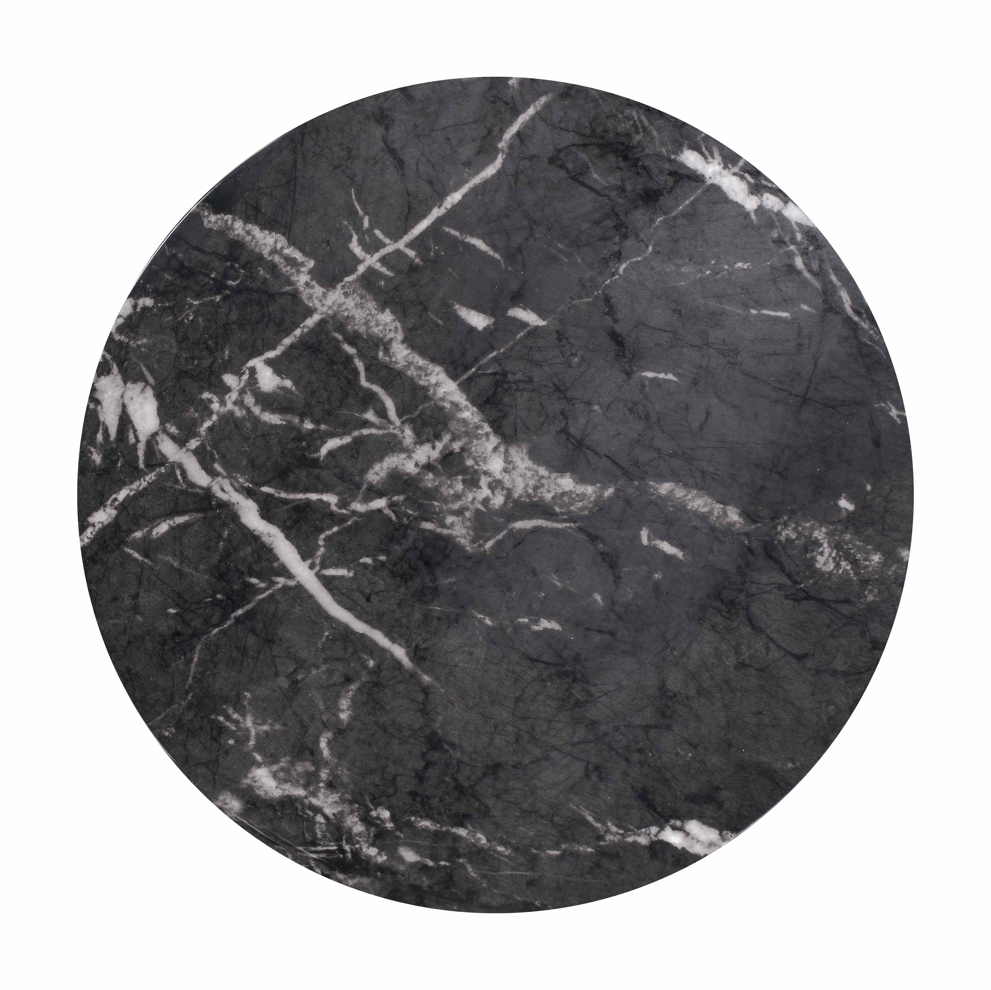 Rue Black Marble Side Table - UK