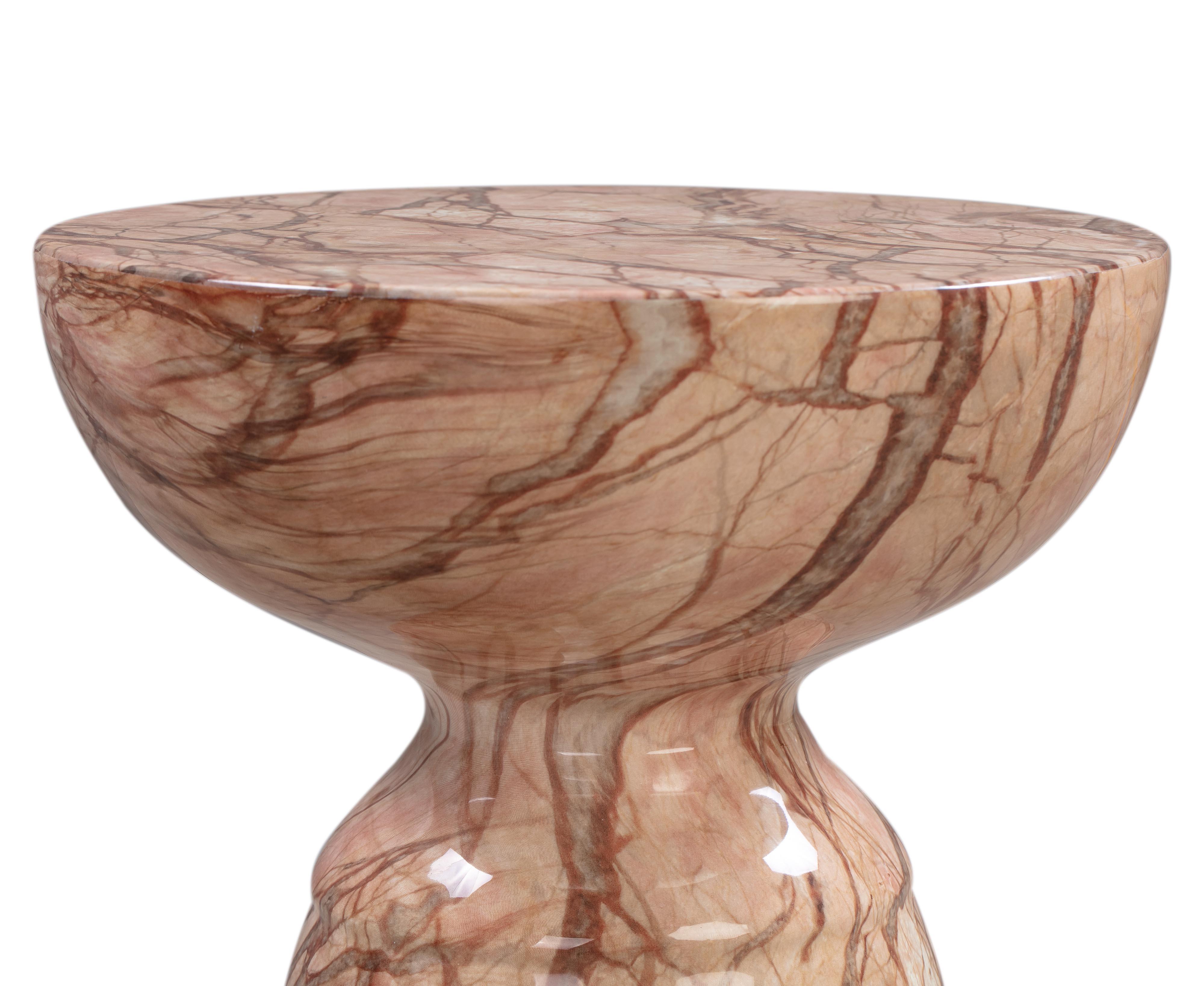 Rue Sunset Marble Side Table - UK
