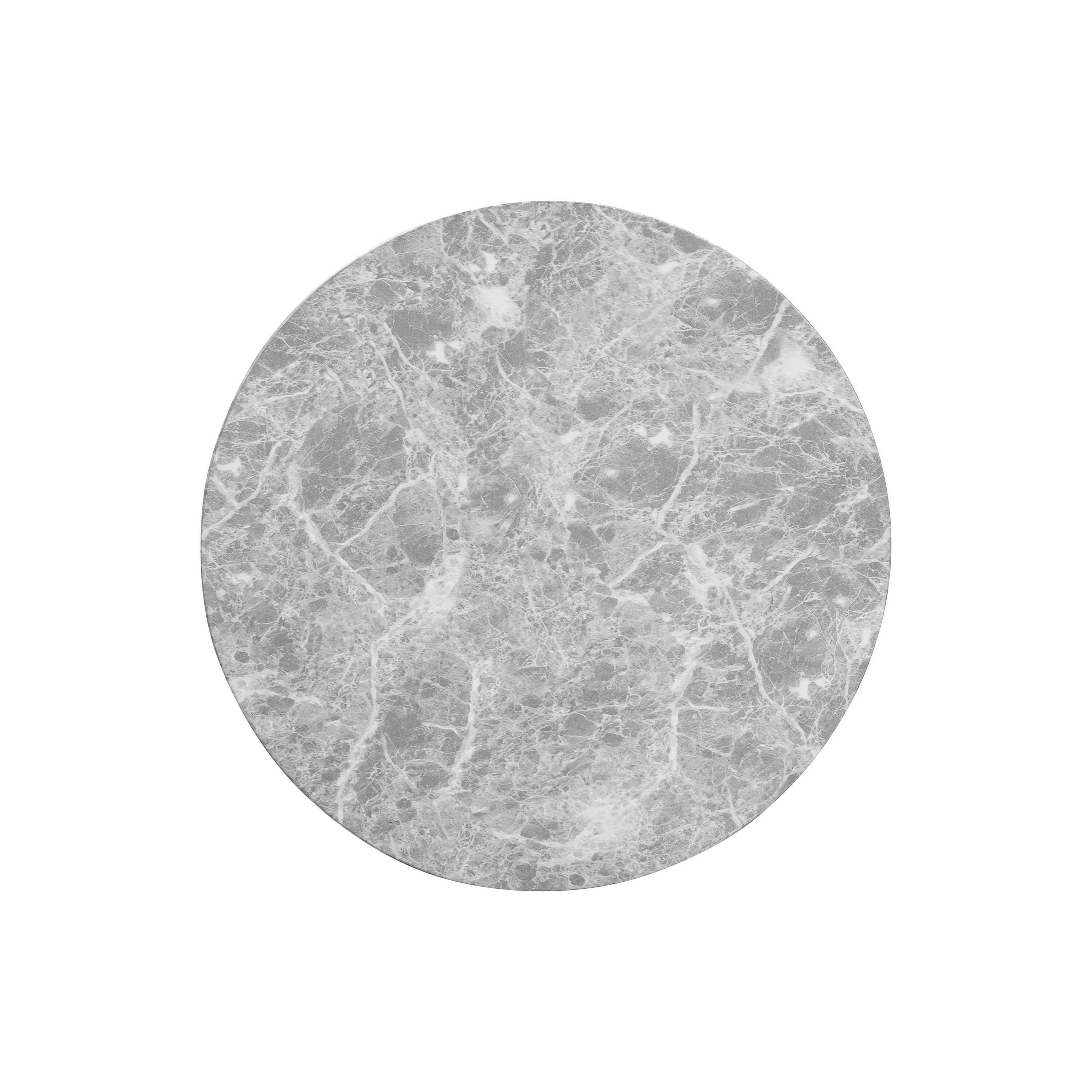 Charra Grey Faux Marble Indoor/Outdoor Side Table