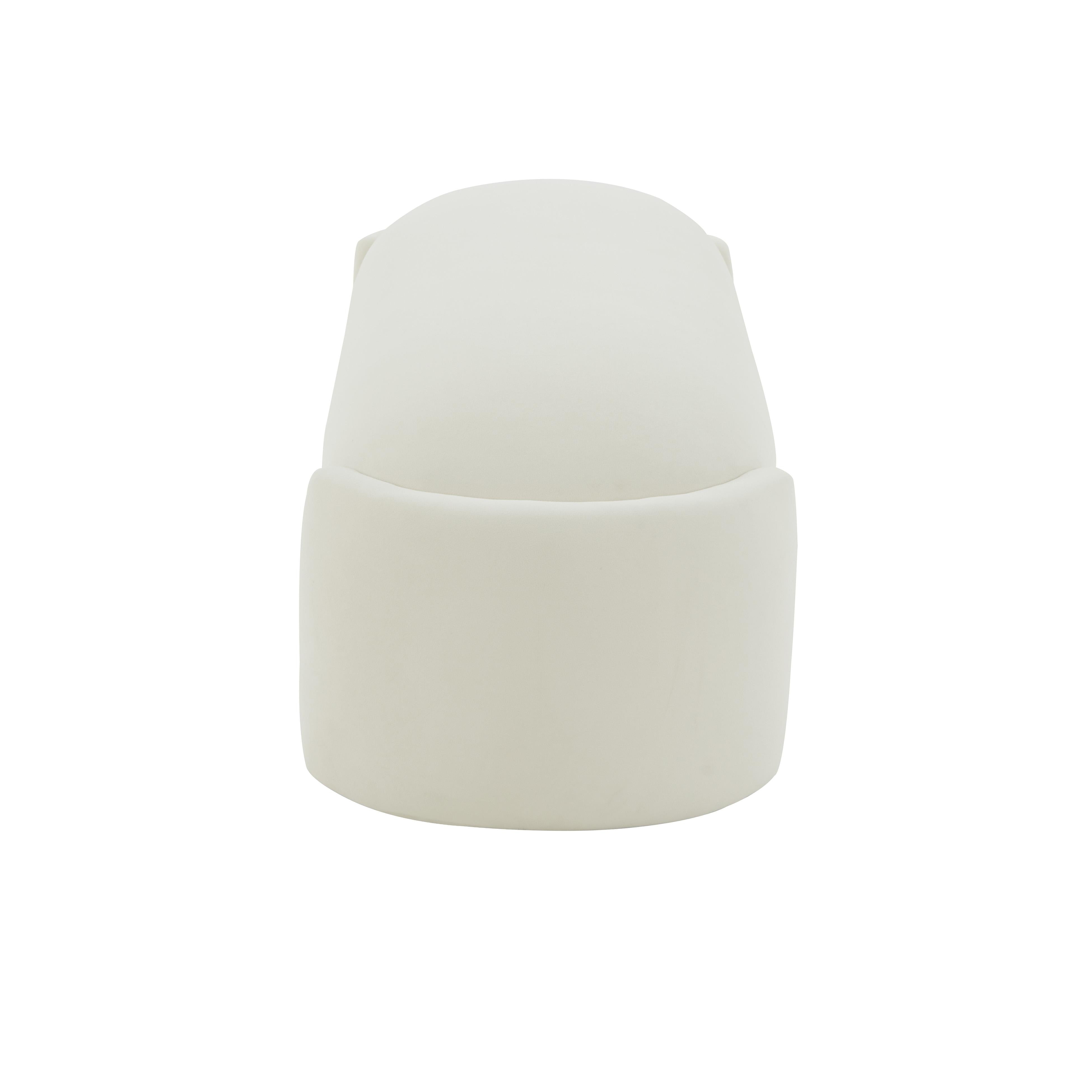 Toledo Cream Velvet Bench