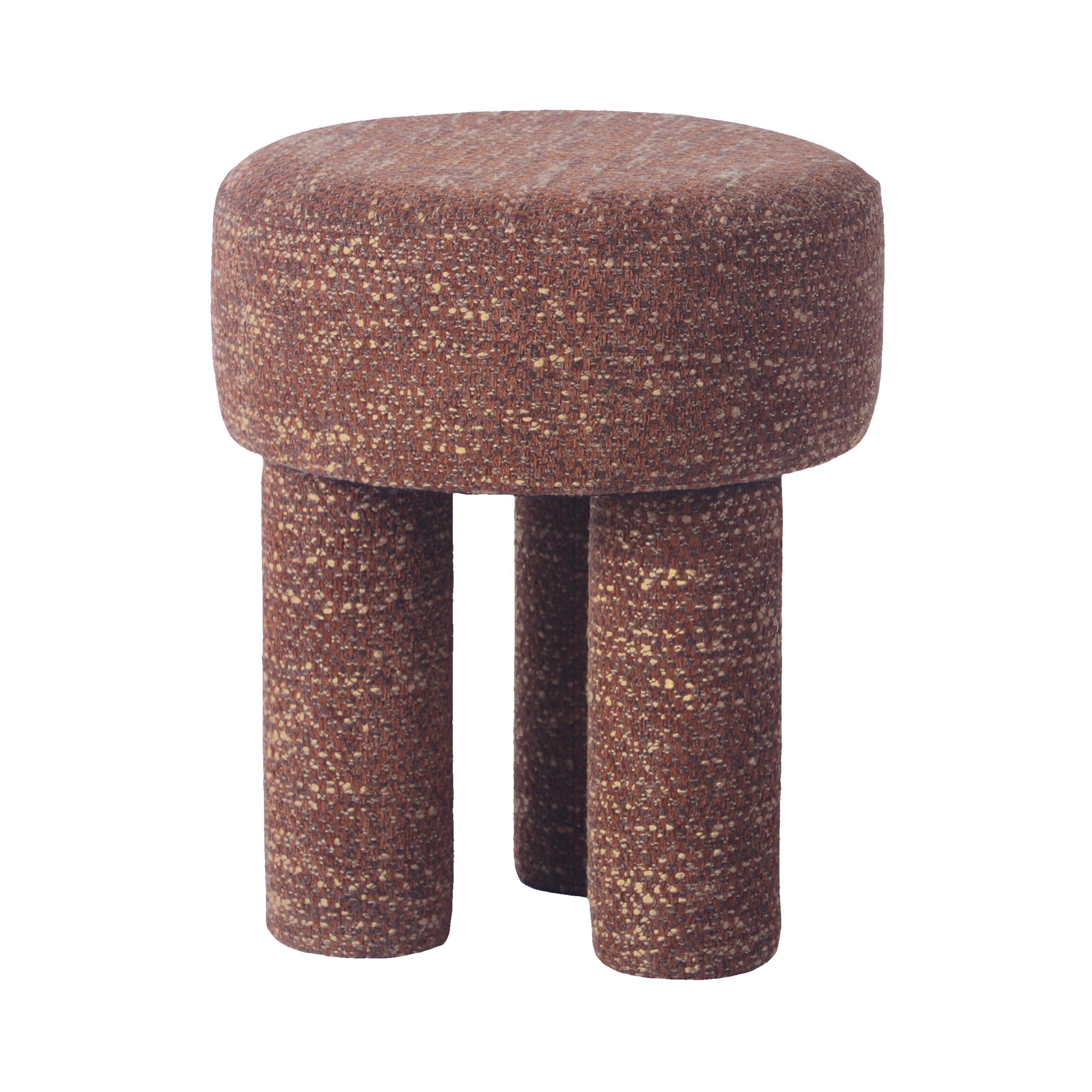 Claire Sedona Brown Knubby Stool - UK