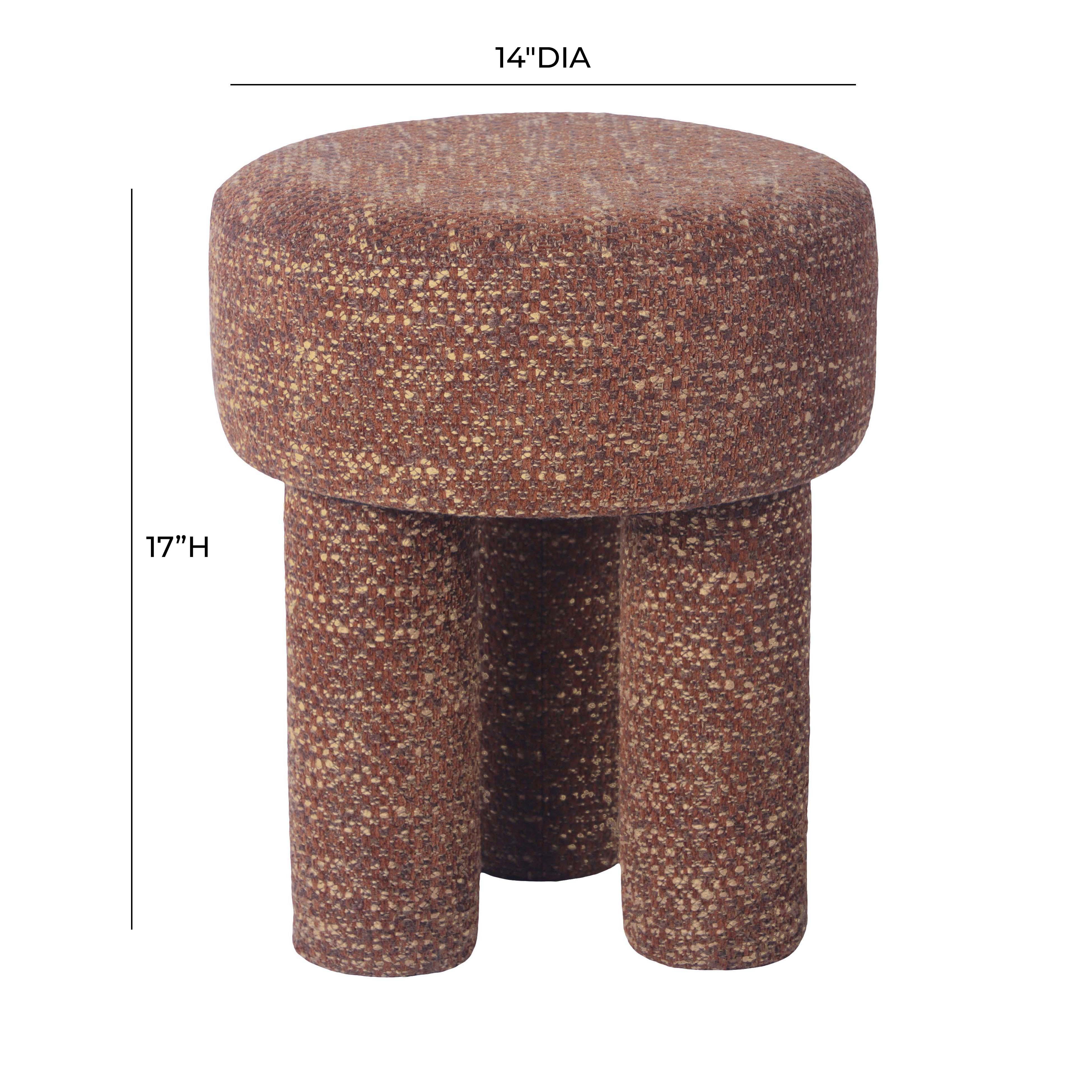 Claire Sedona Brown Knubby Stool - UK