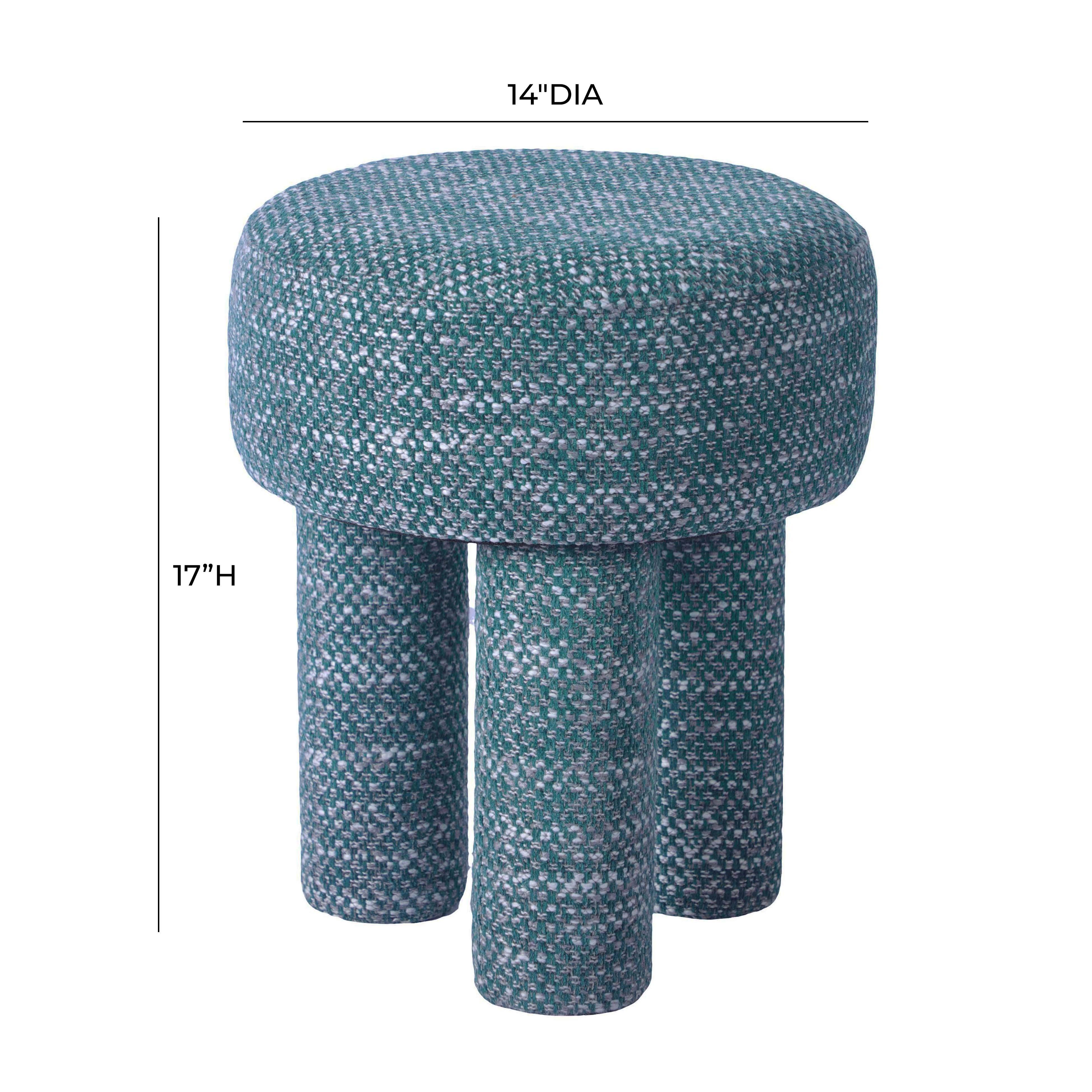 Claire Teal Knubby Stool - UK