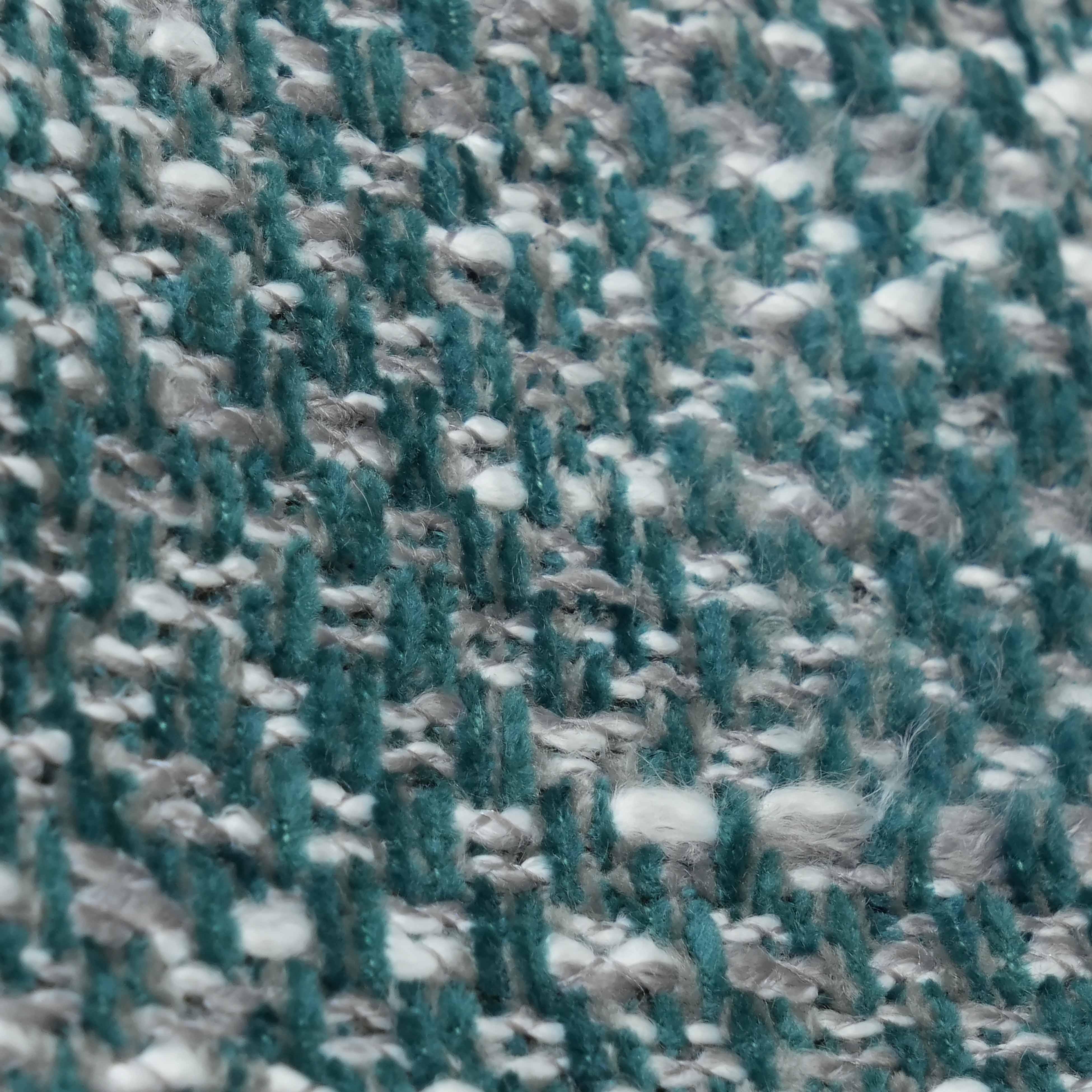 Claire Teal Knubby Stool - UK