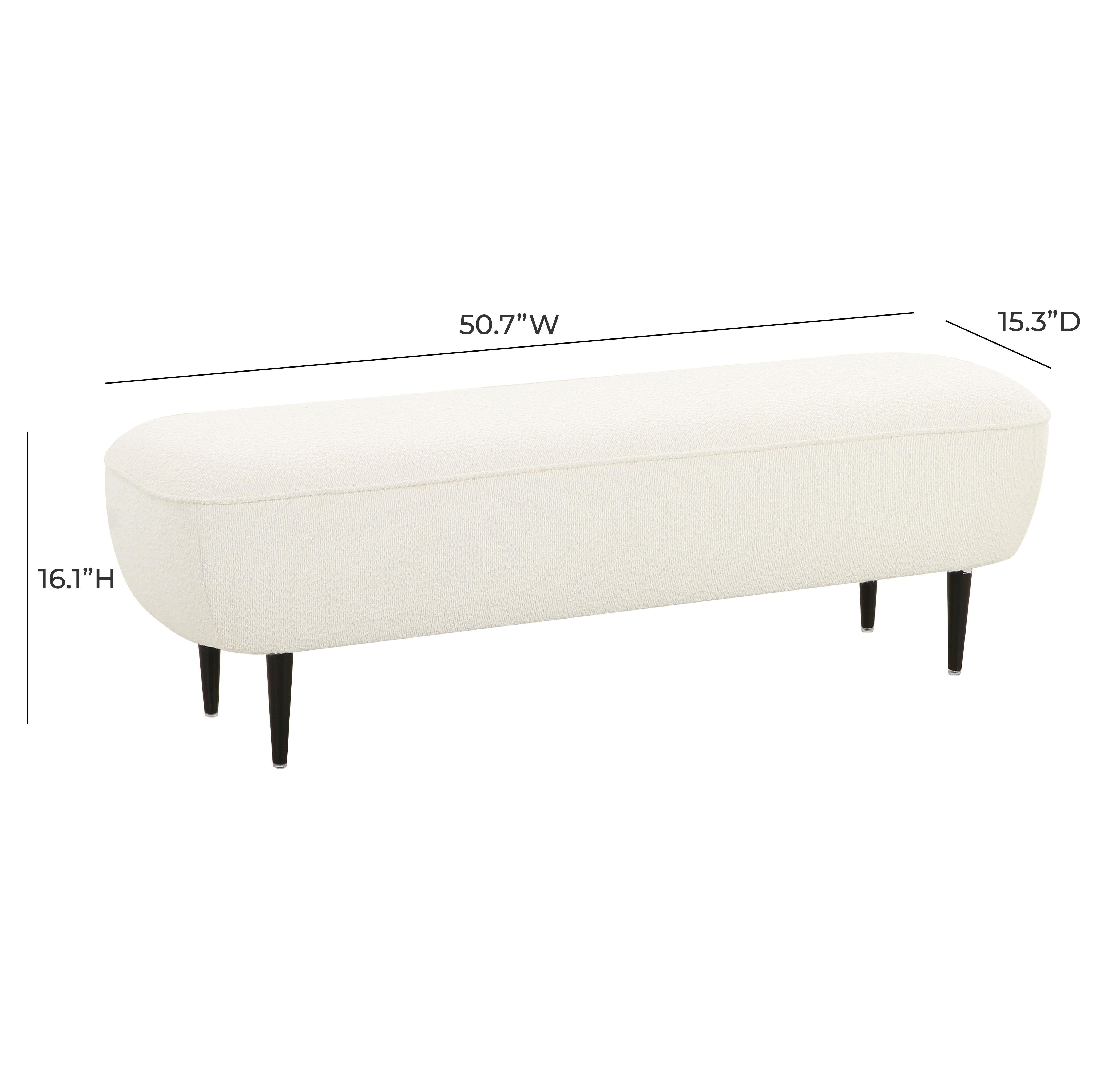 Denise Cream Boucle Bench - UK