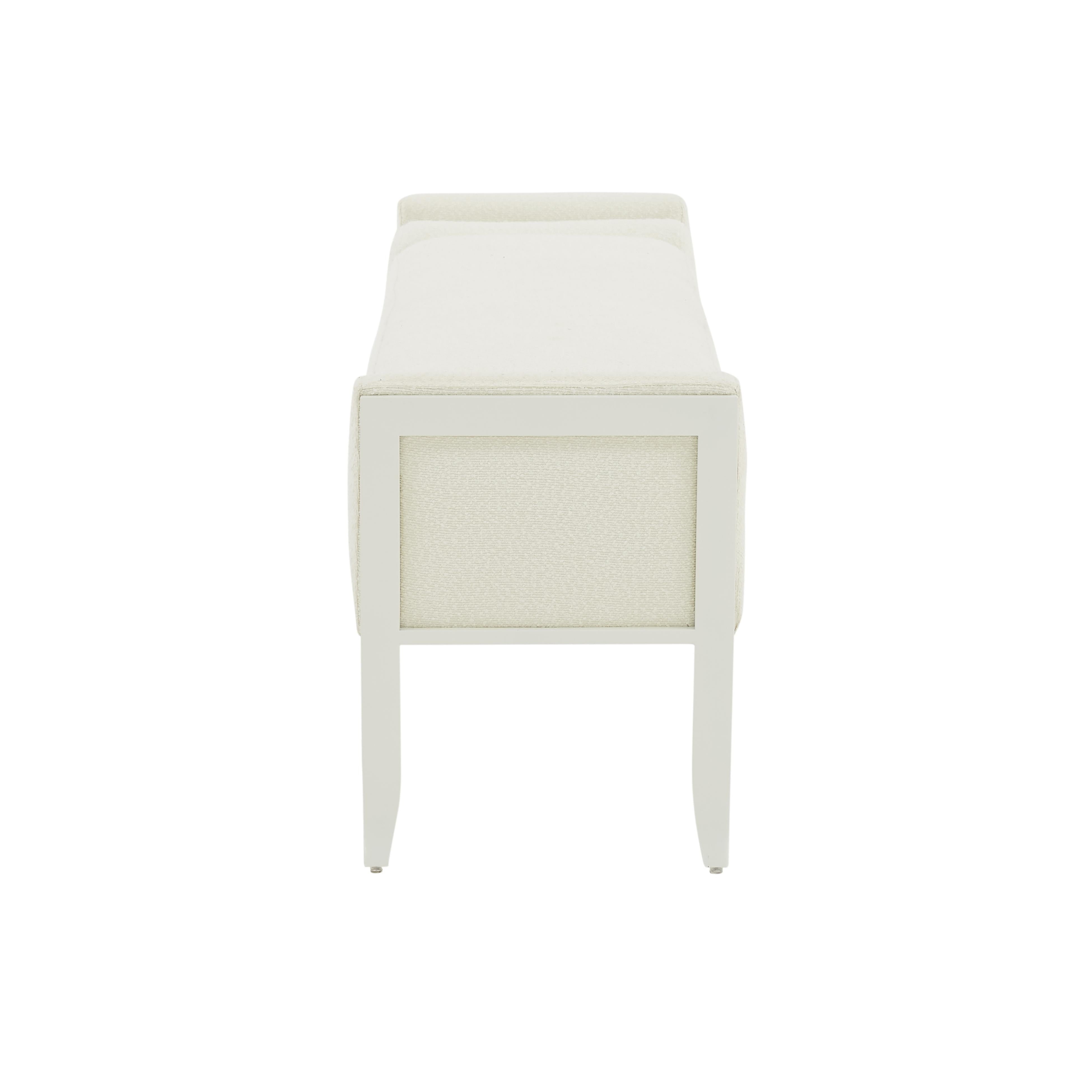 Ines Cream Boucle Bench