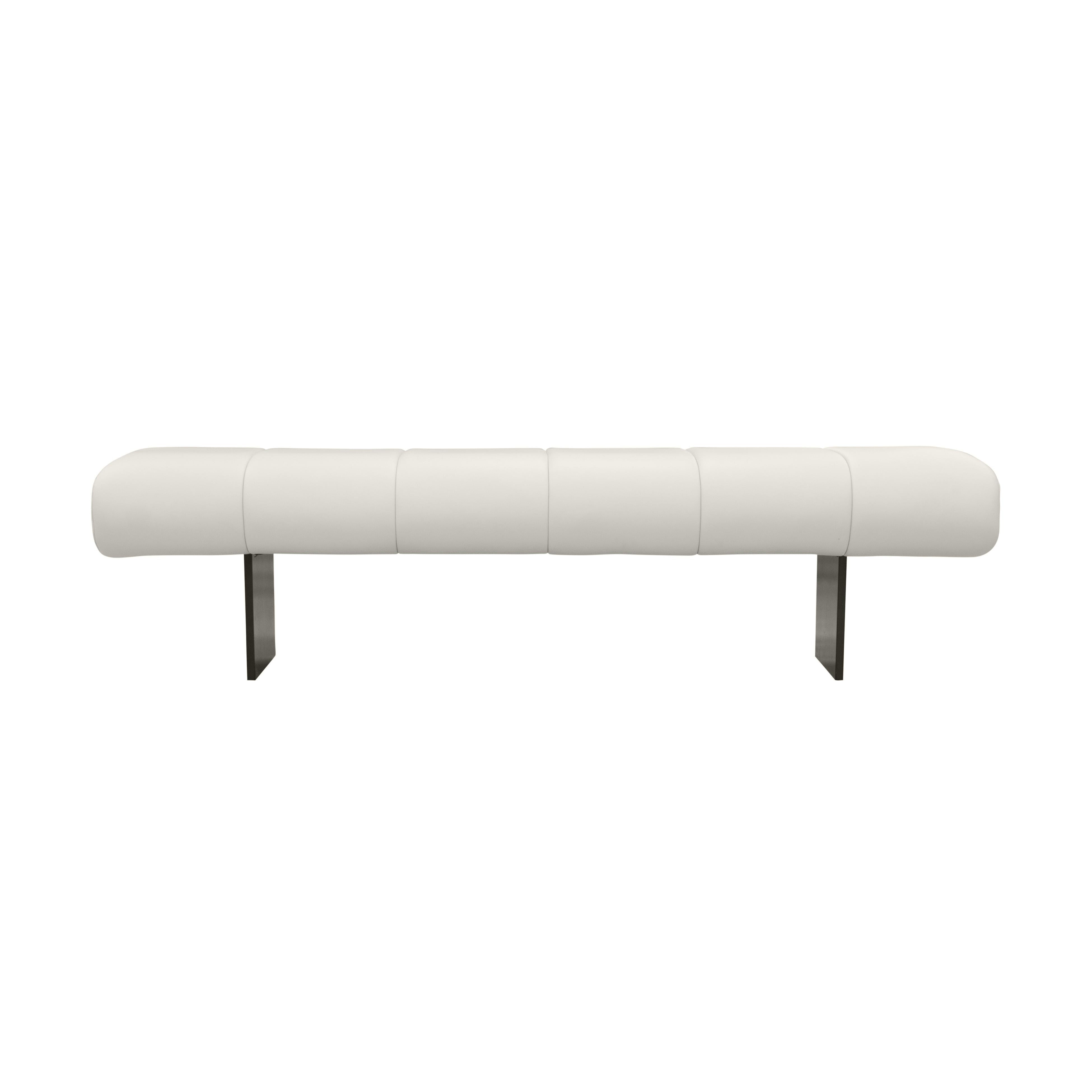 Karol Cream Performance Vegan Leather Bench