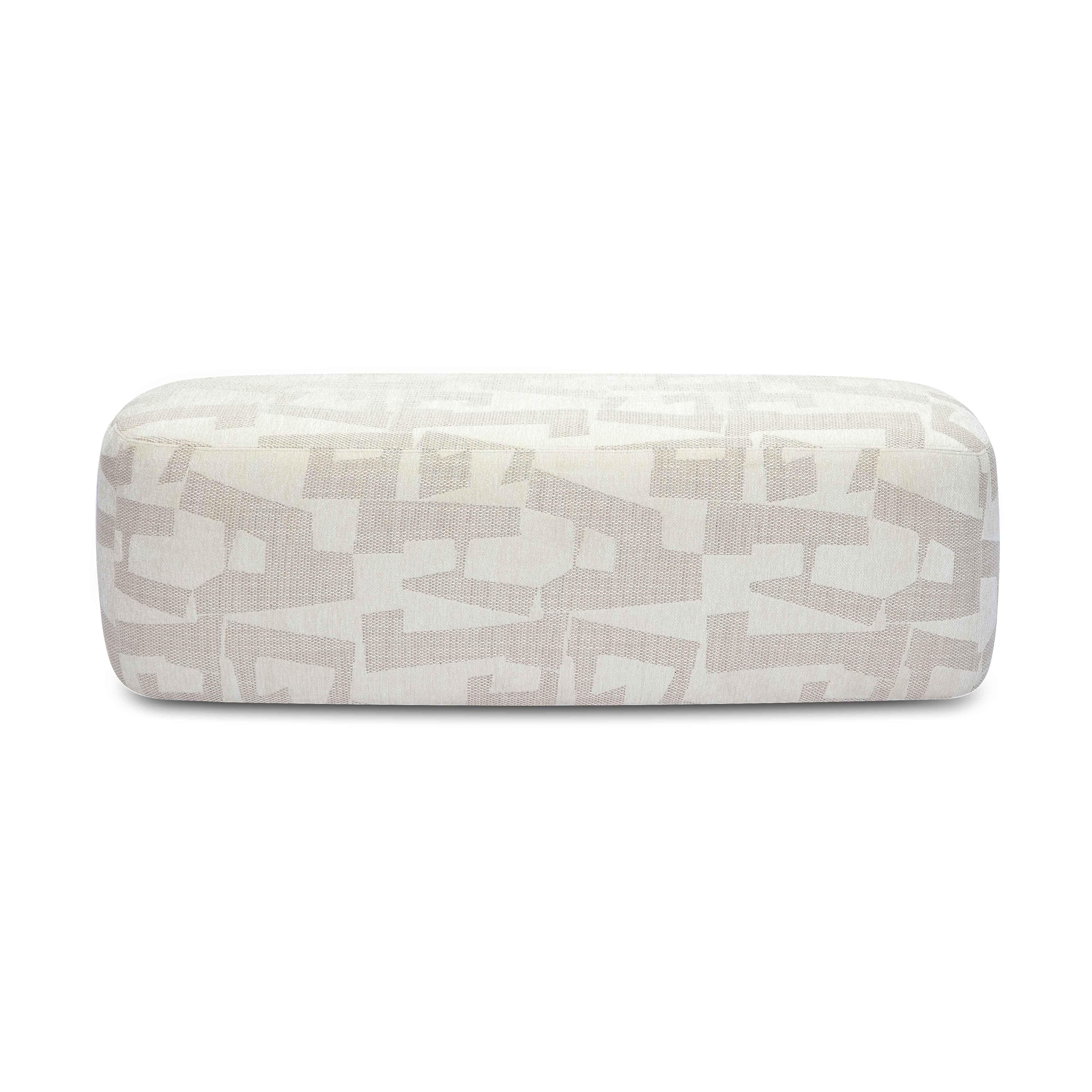Graceland Cream Jacquard Bench