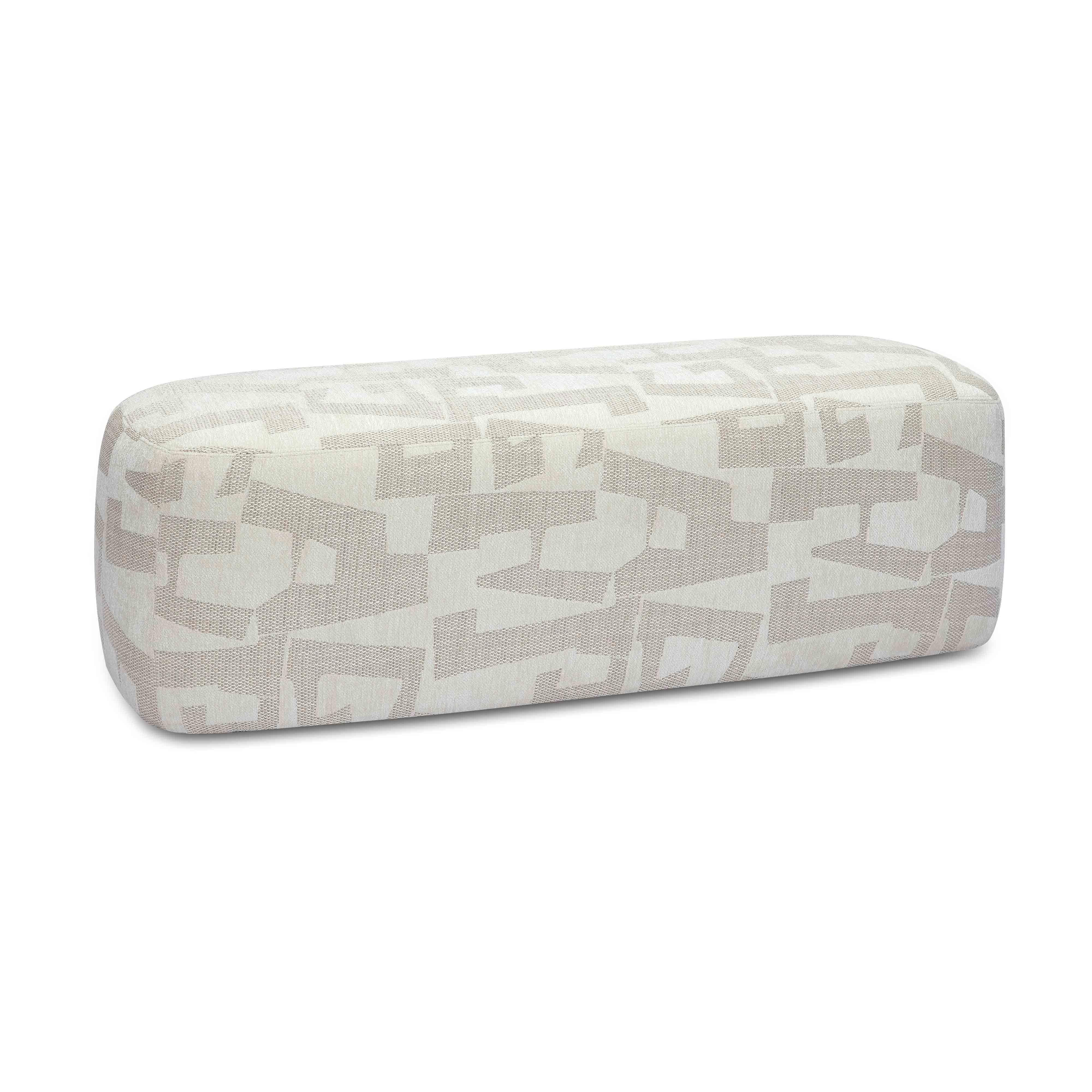 Graceland Cream Jacquard Bench