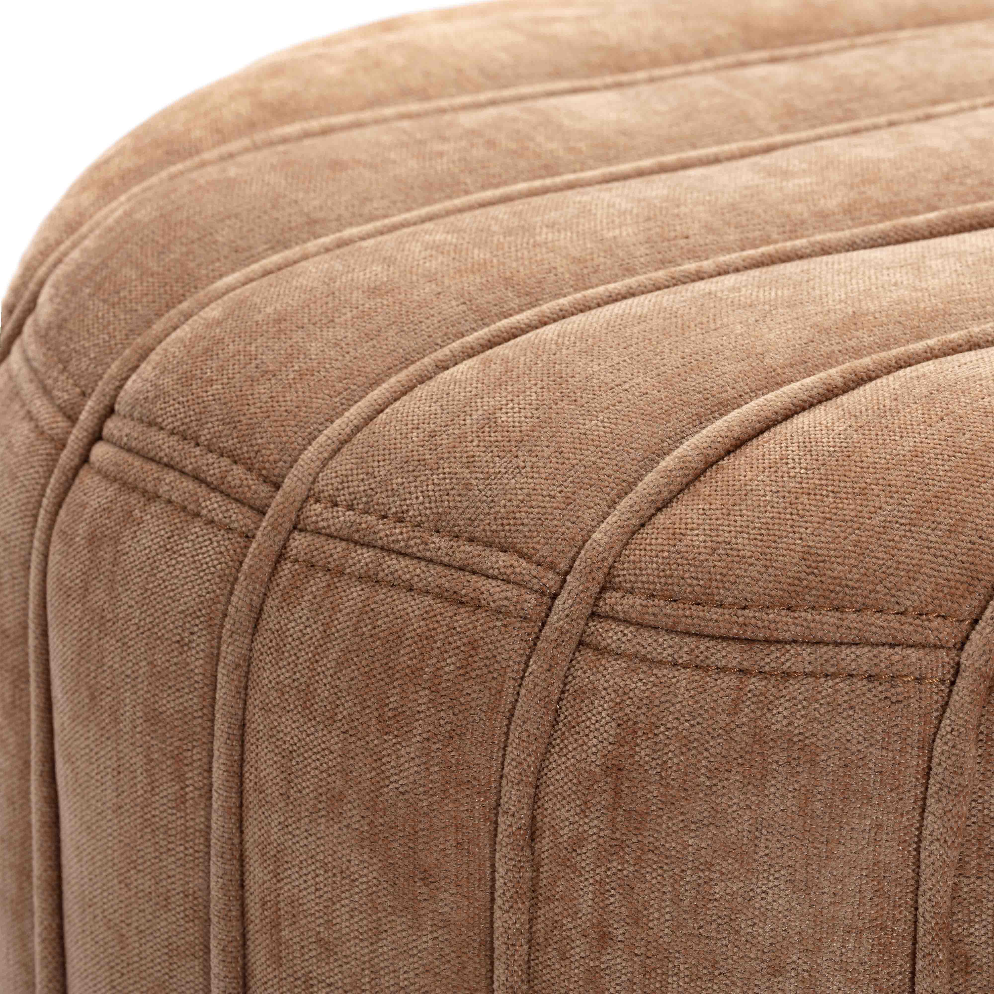 Pouch Rust Chenille Ottoman