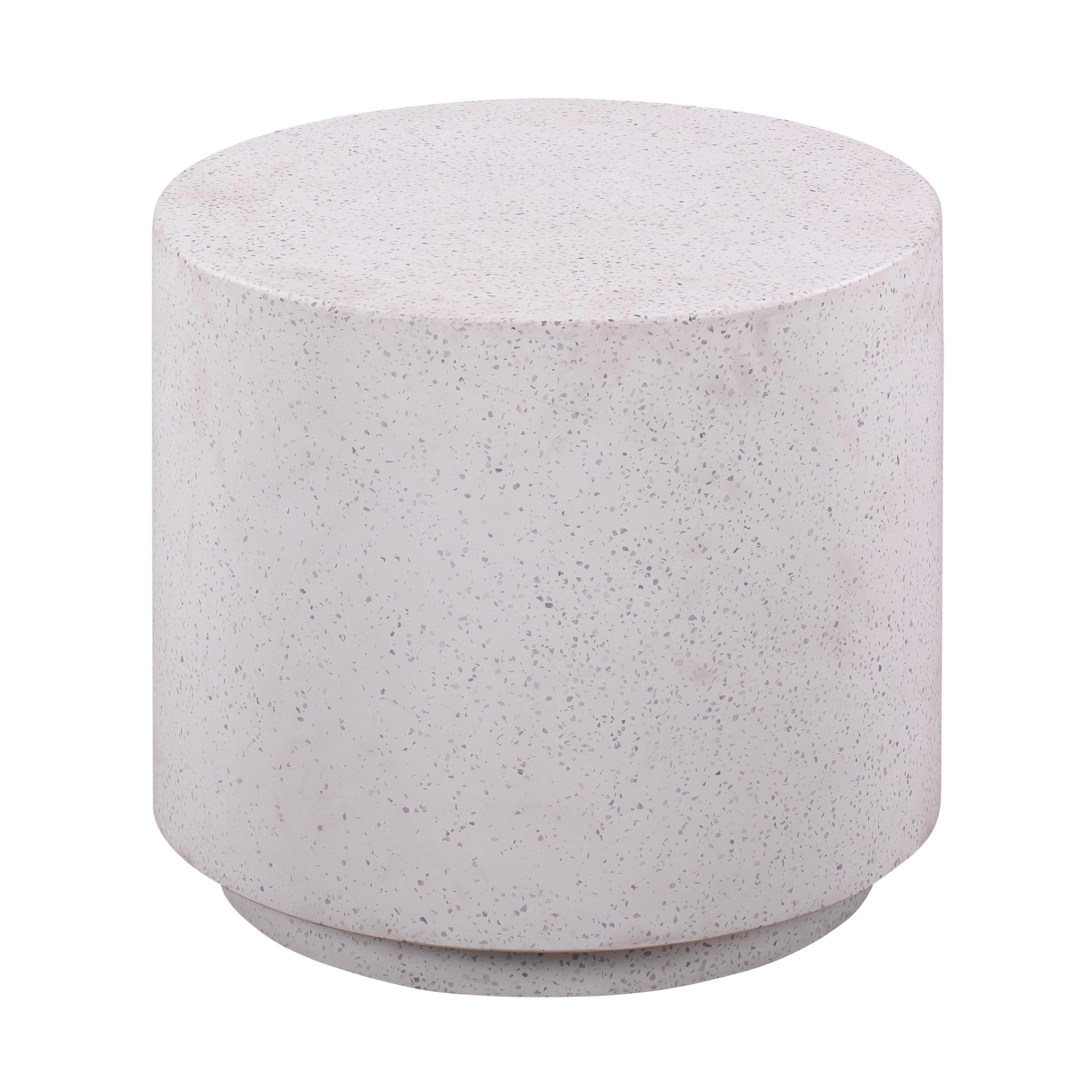 Terrazzo Light Speckled Side Table - UK
