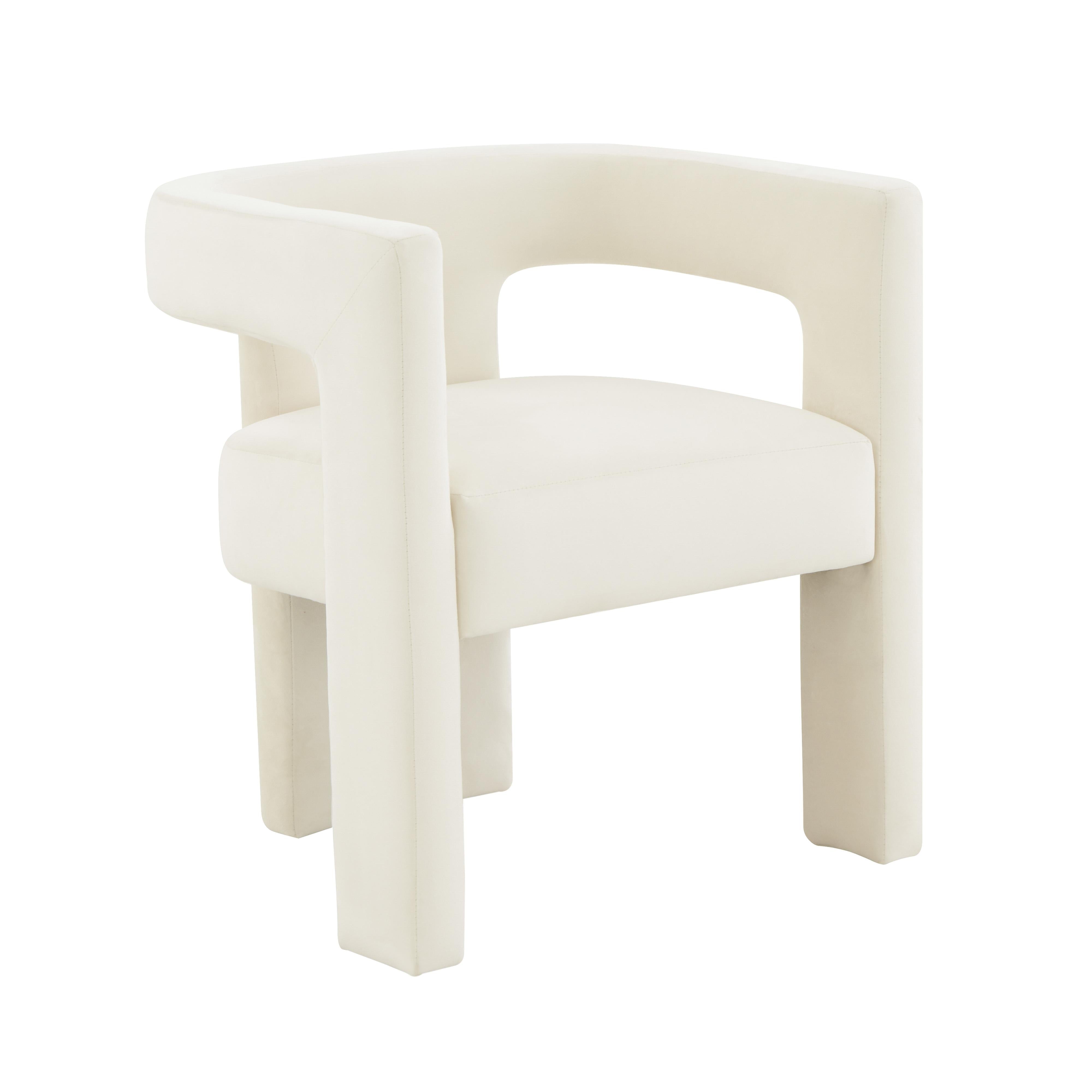 Sloane Cream Velvet Chair - UK