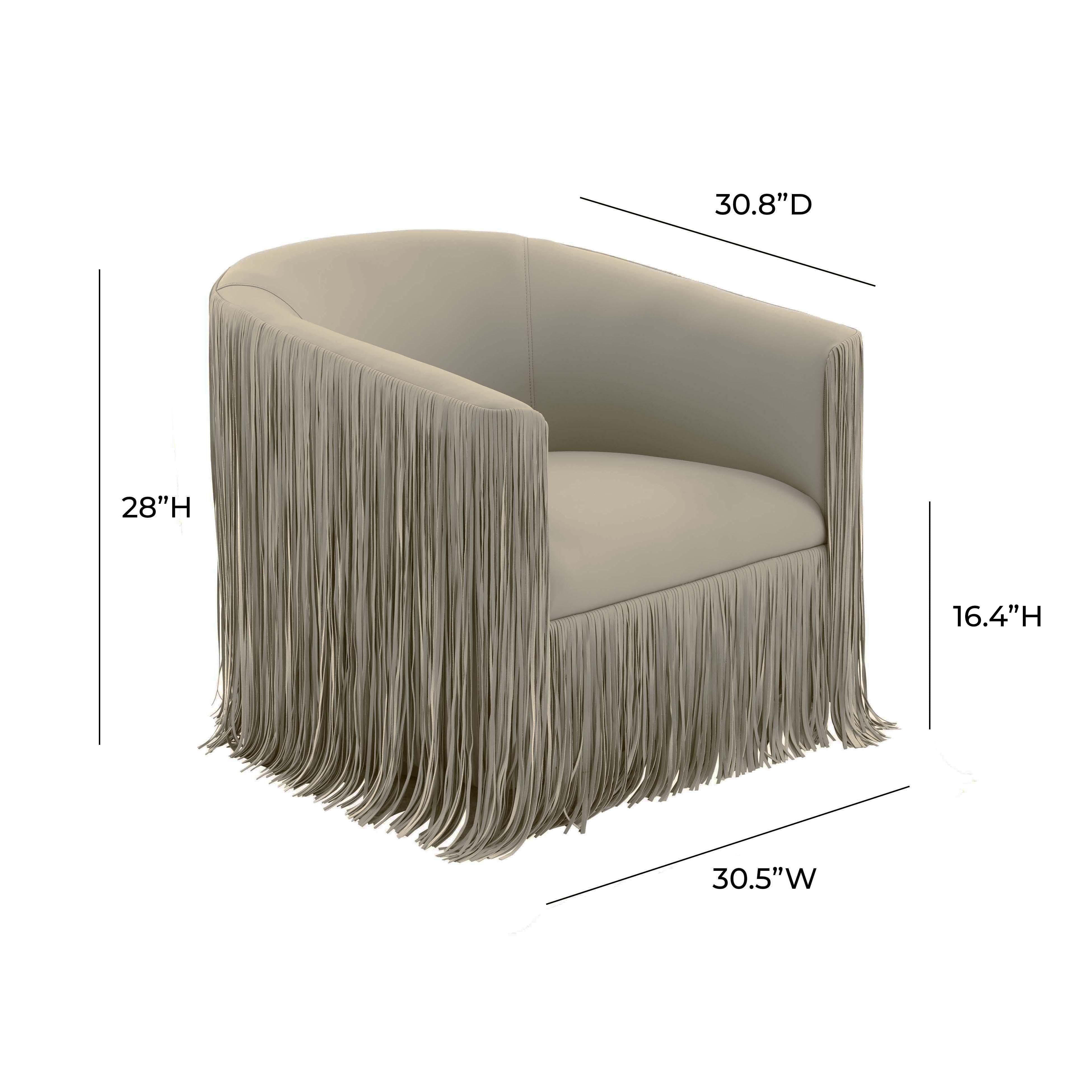 Shag Me Grey Vegan Leather Swivel Chair - UK