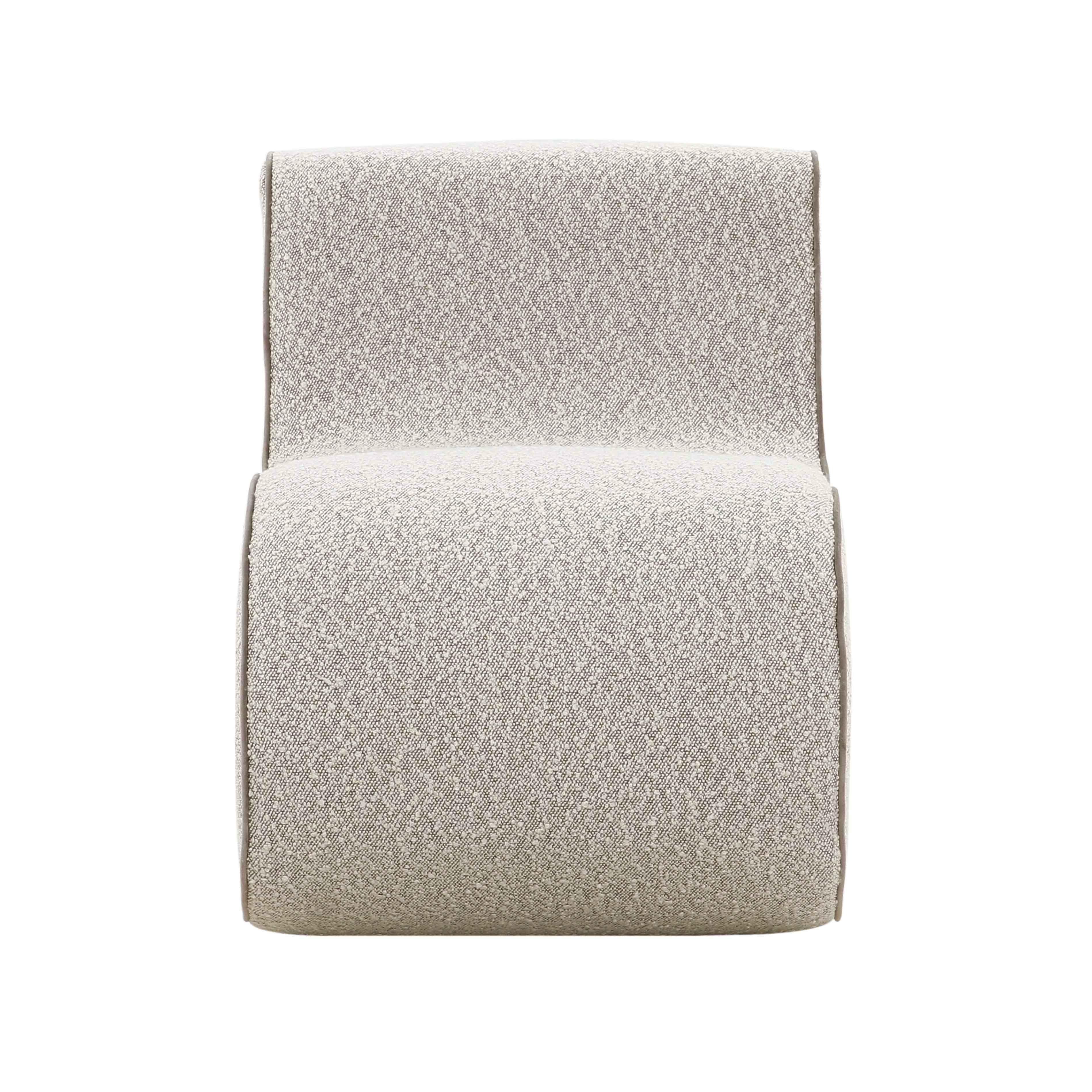 Senna Speckled Grey Boucle Accent Chair - UK