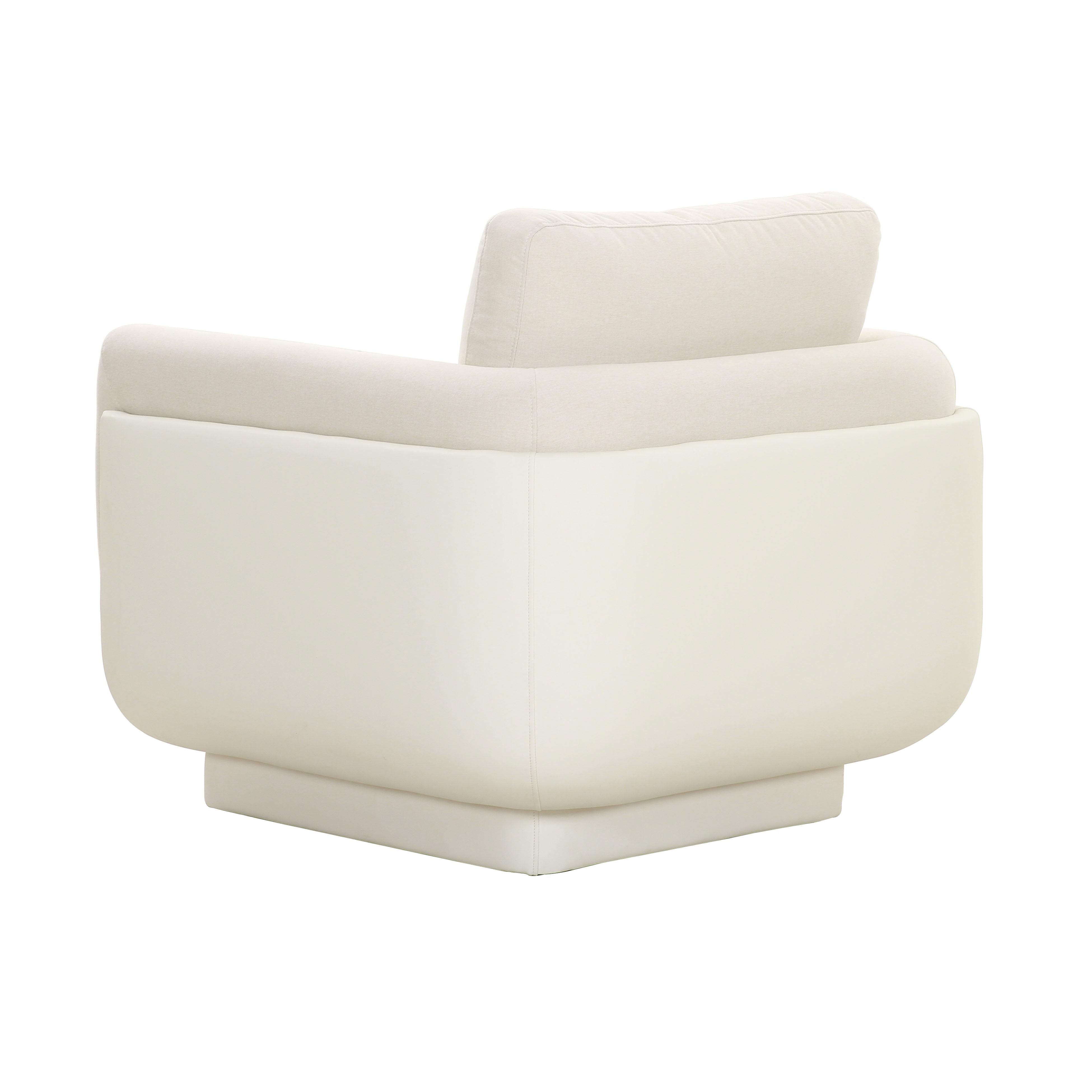 Rhonnie Cream Monotone Armchair - UK