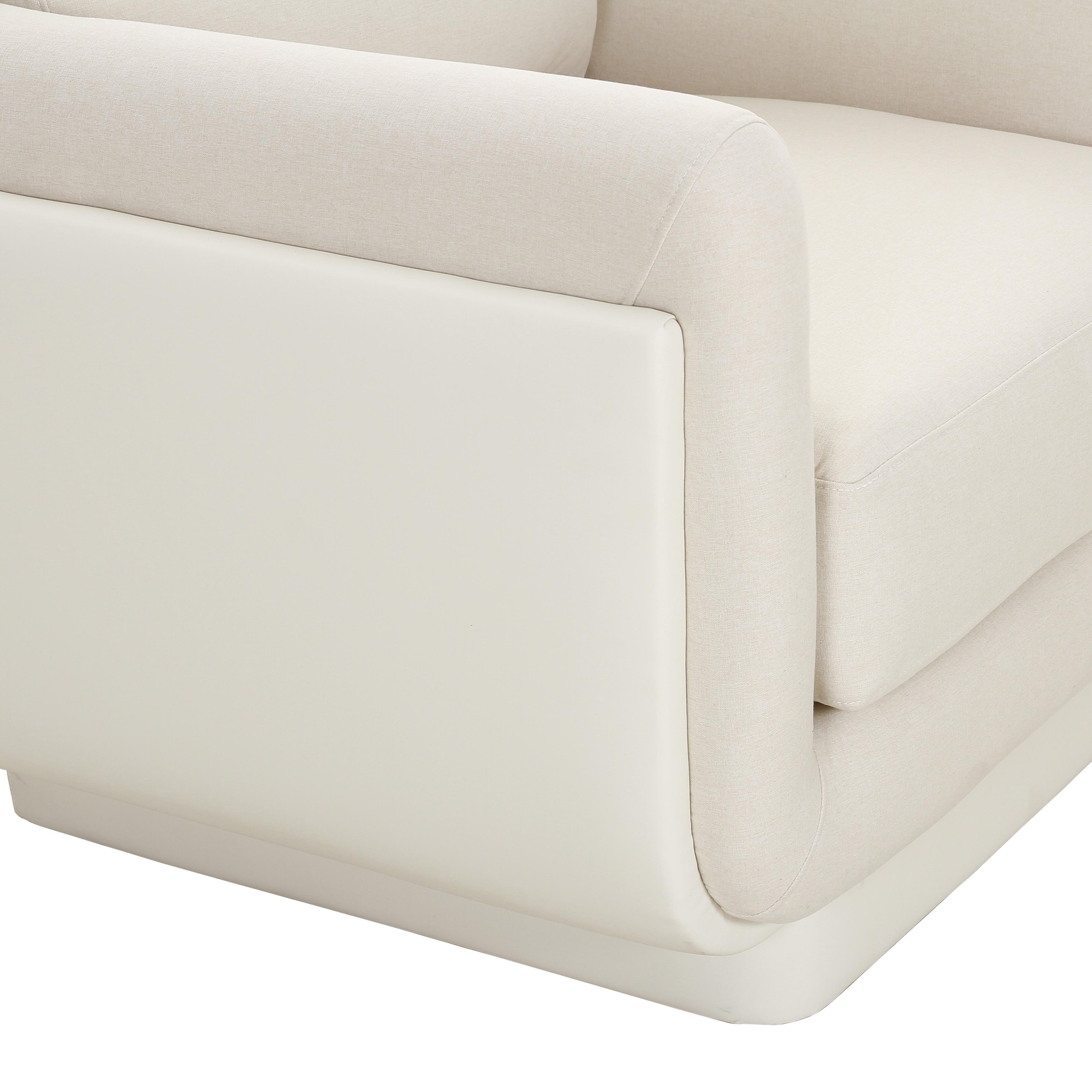 Rhonnie Cream Monotone Armchair - UK