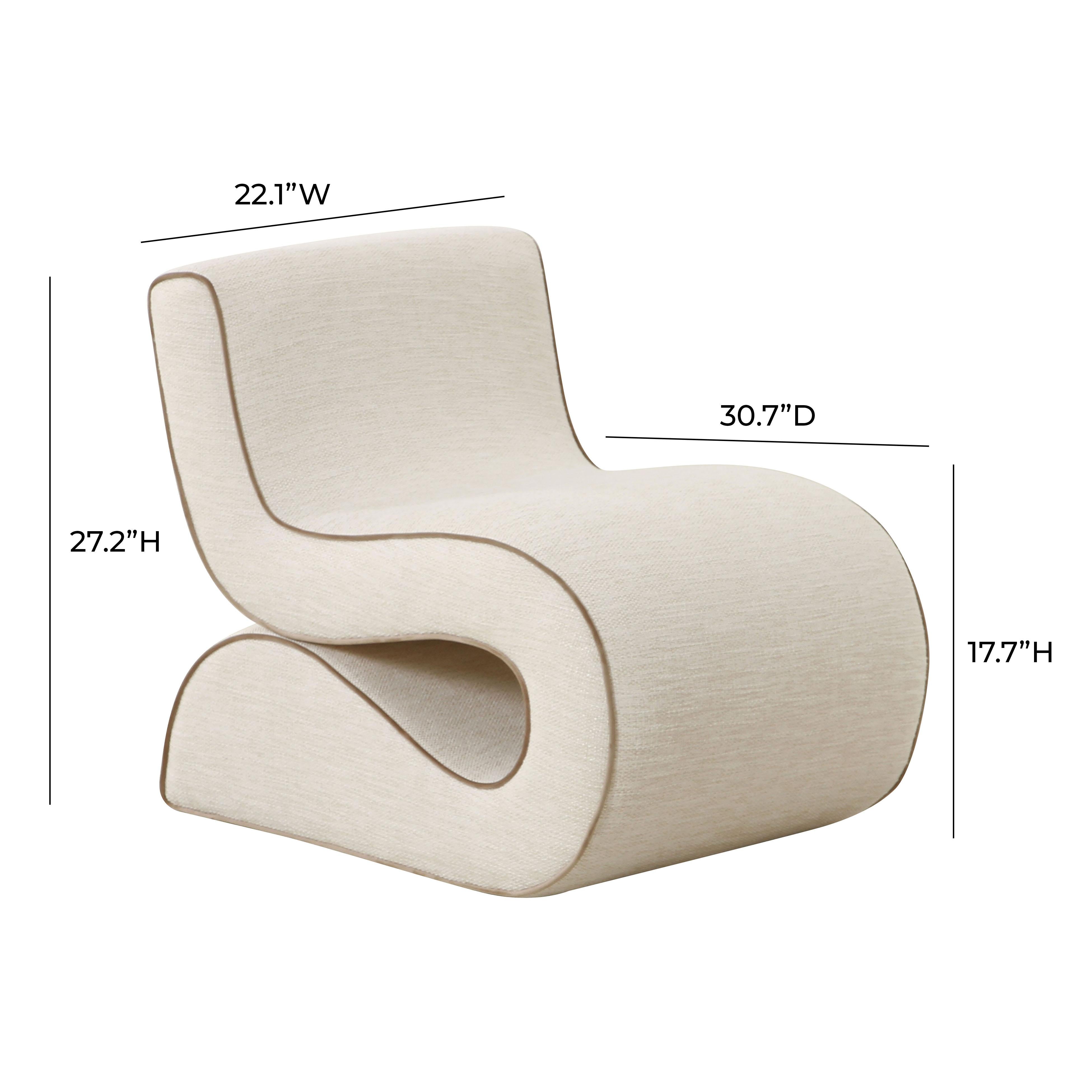 Senna Cream Basketweave Accent Chair - UK