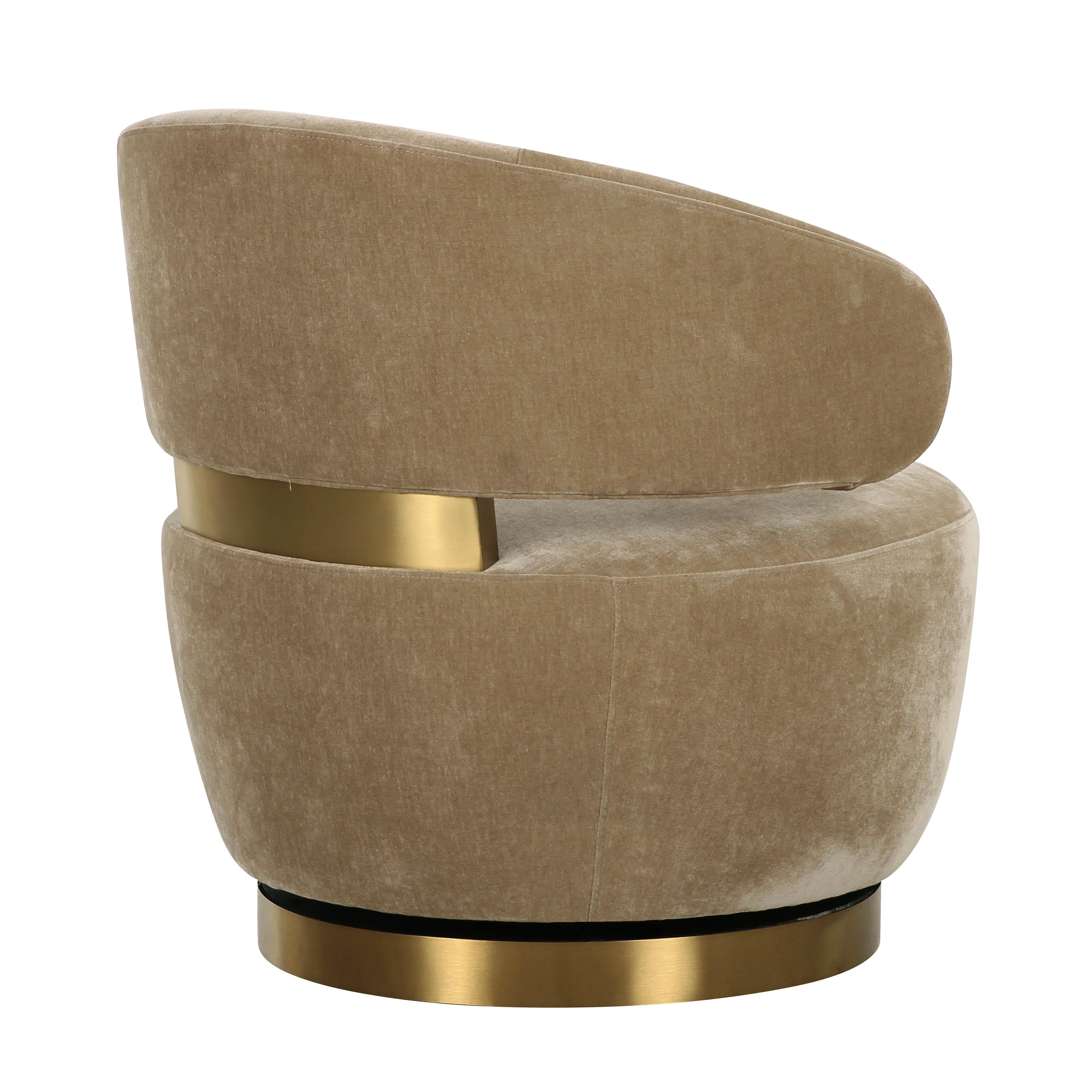 Austin Oat Recycled Fabric Swivel Chair - UK