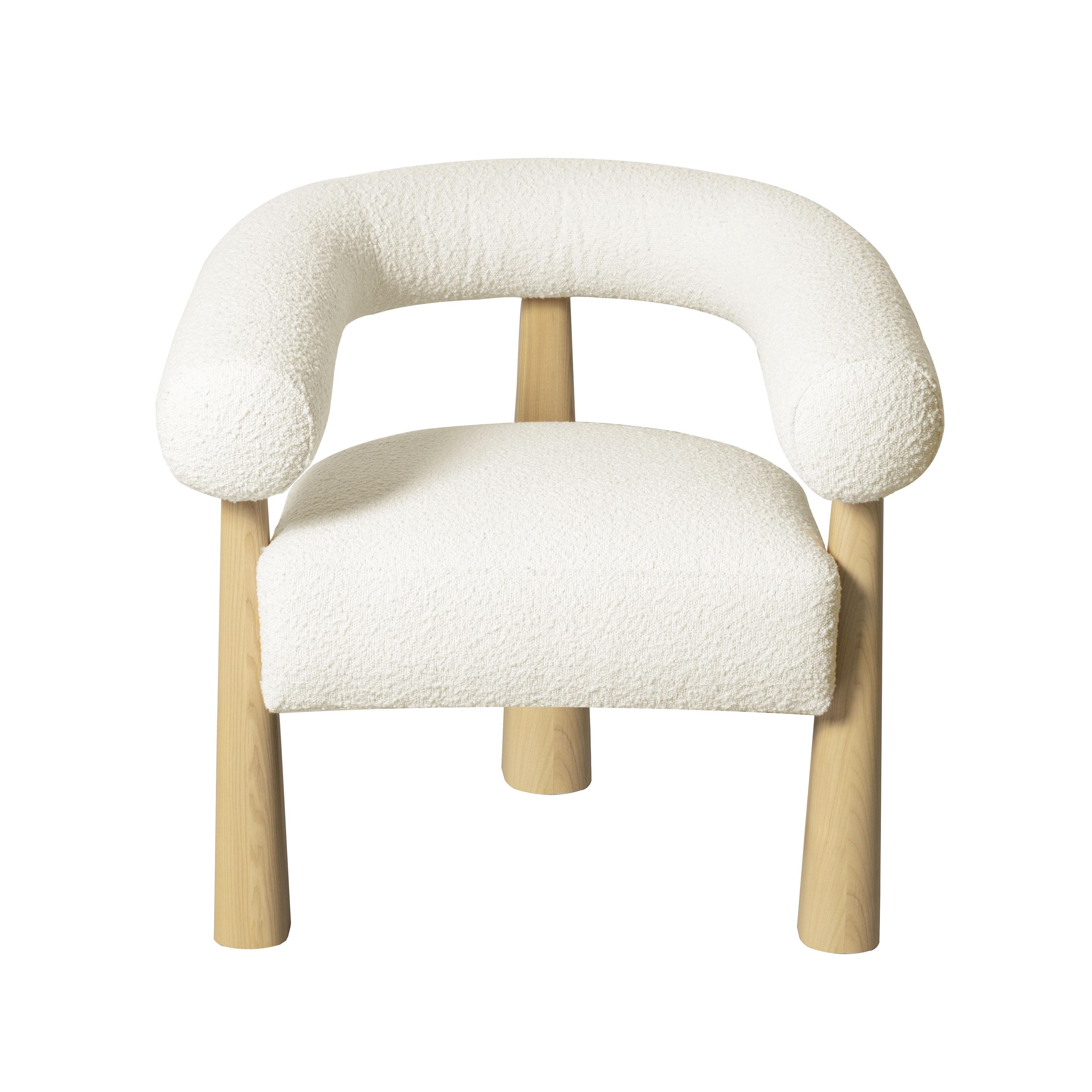 Spara Cream Boucle Accent Chair - UK