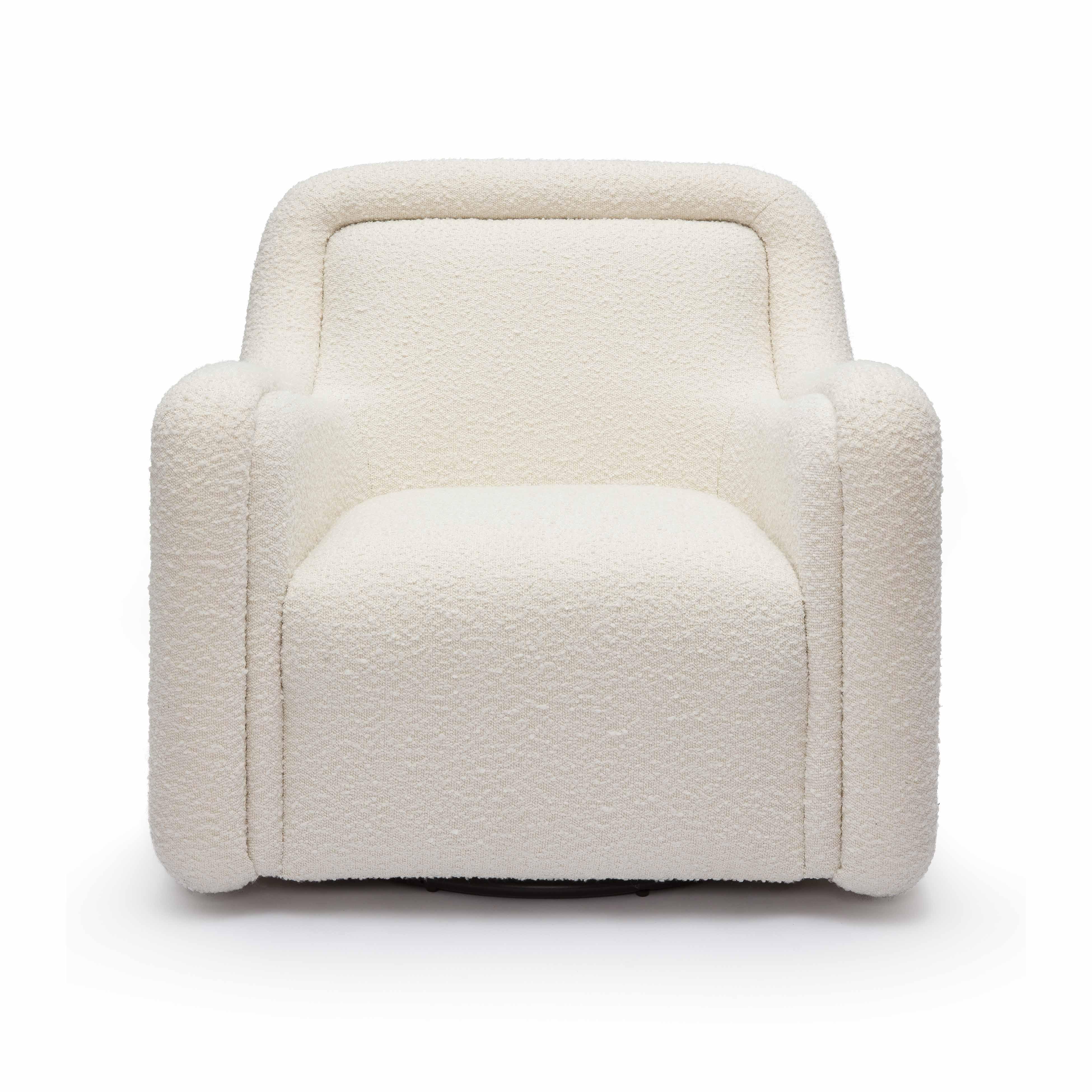 Charli Cream Boucle Swivel Chair