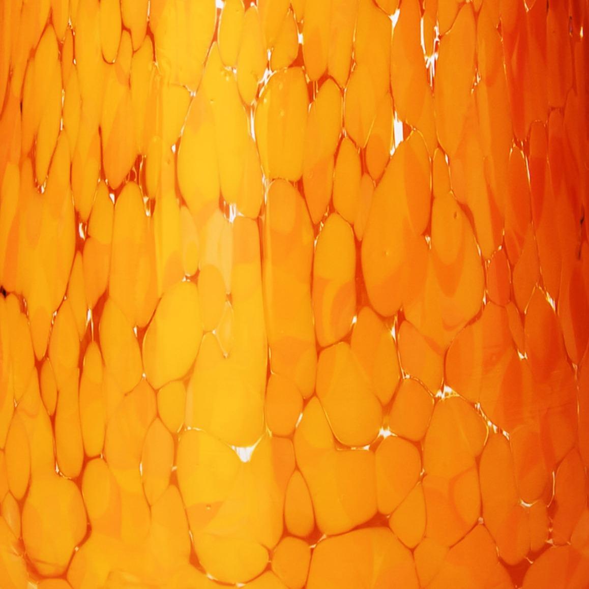 Dottie Clear Orange Dots Handblown Cocktail Glass - Set of 4