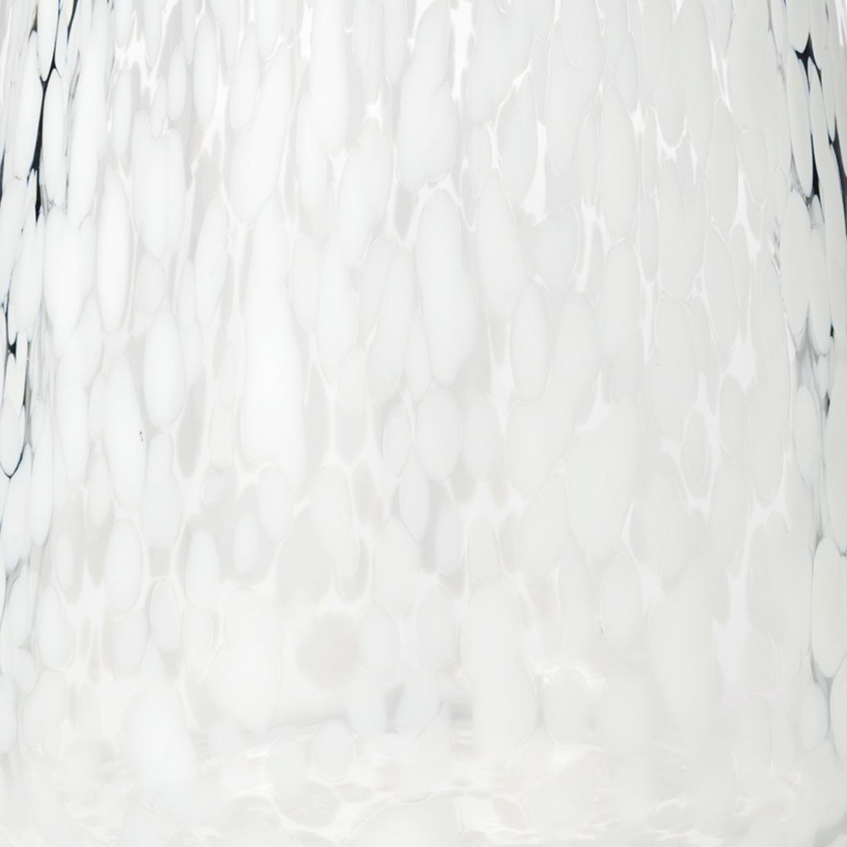 Dottie Clear White Dots Handblown Cocktail Glass - Set of 4