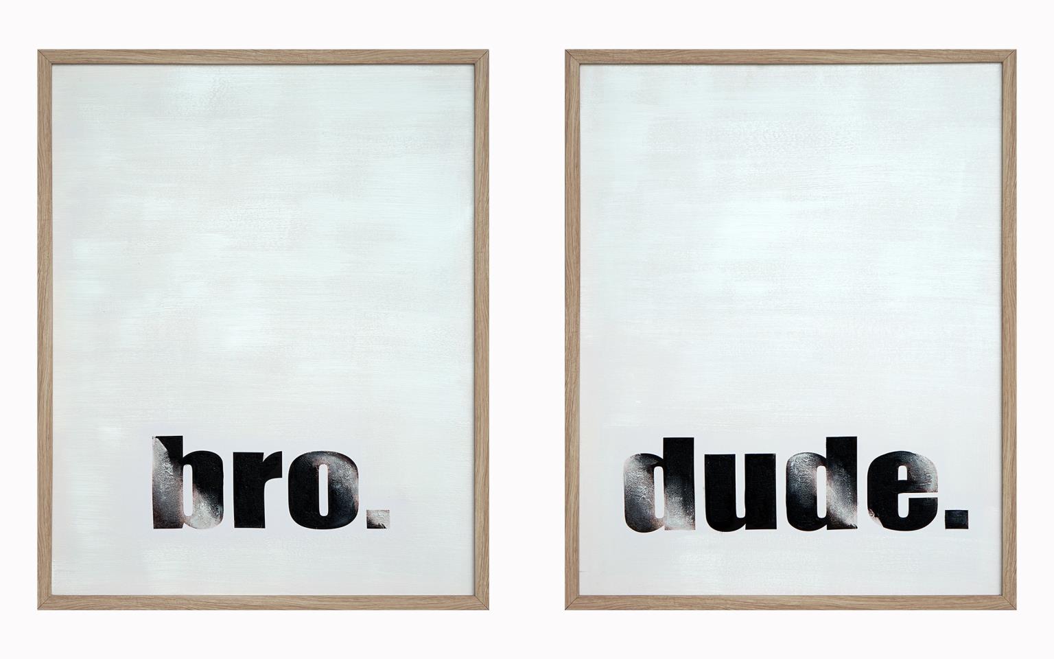 Hand Painted Textured Canvas In Frame (Set) Curated Canvas