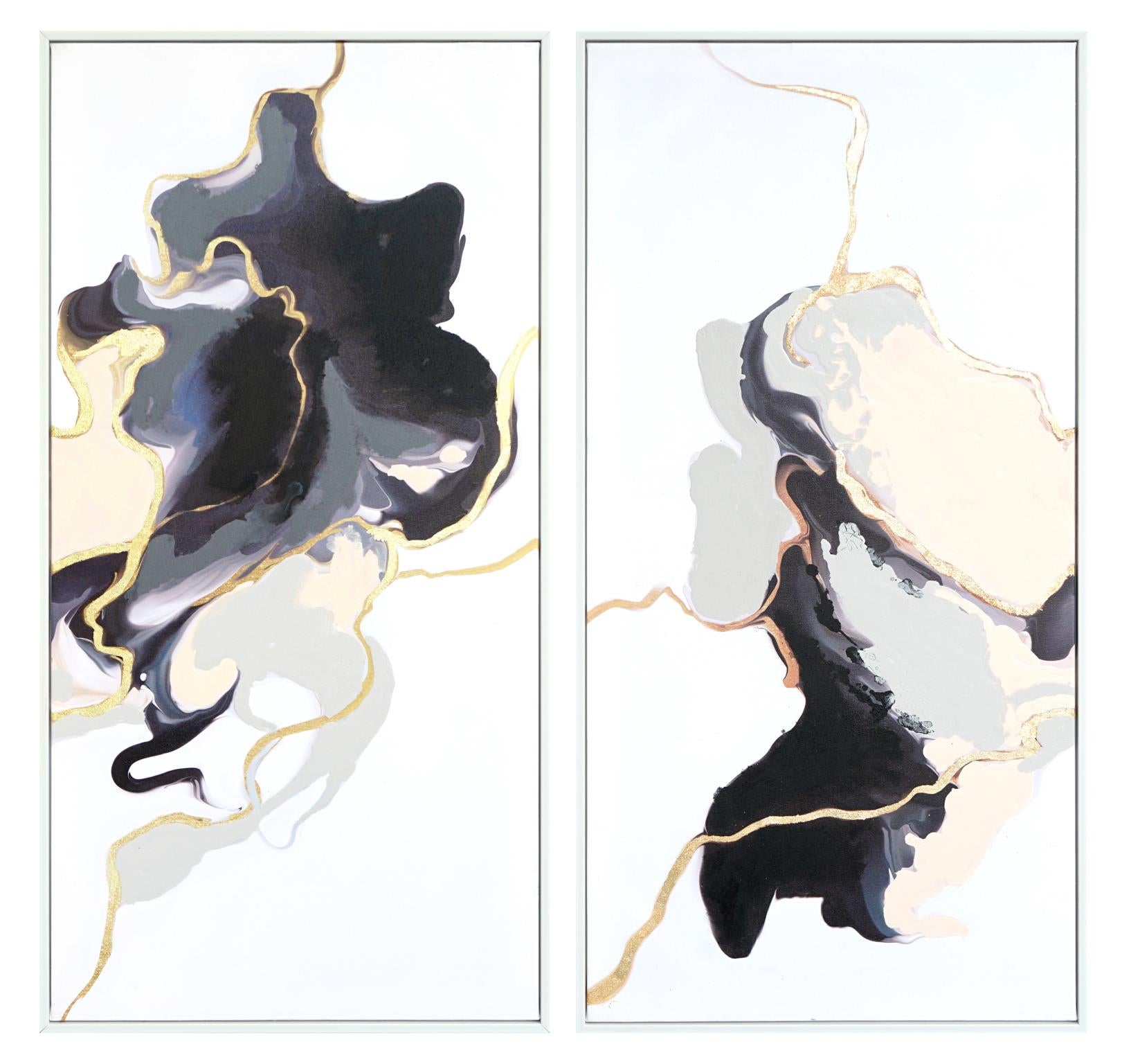 Hd Print Canvas W/ Foil In Frame - Set Curated Canvas