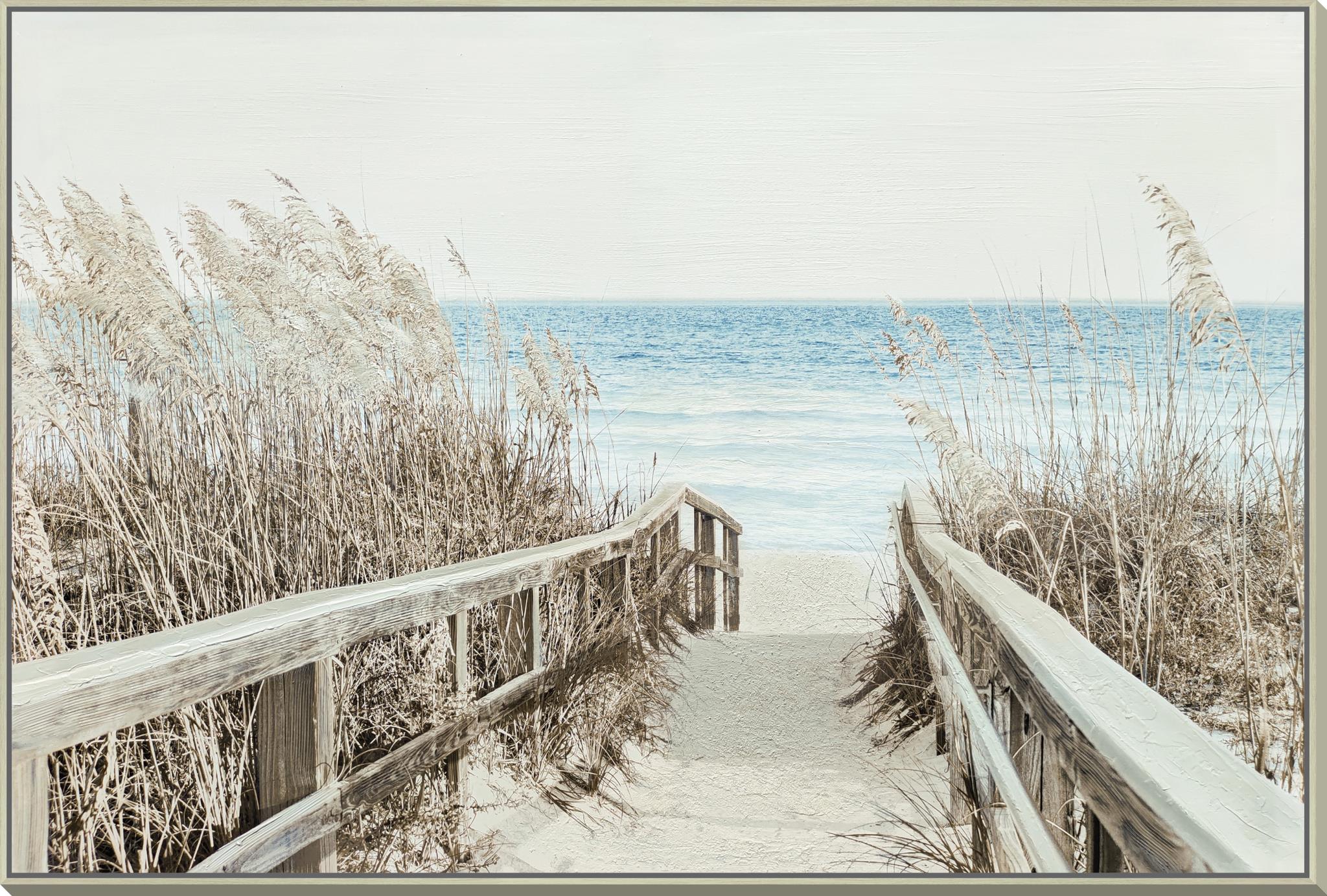 Hand Painted Textured Canvas In Frame Curated Canvas