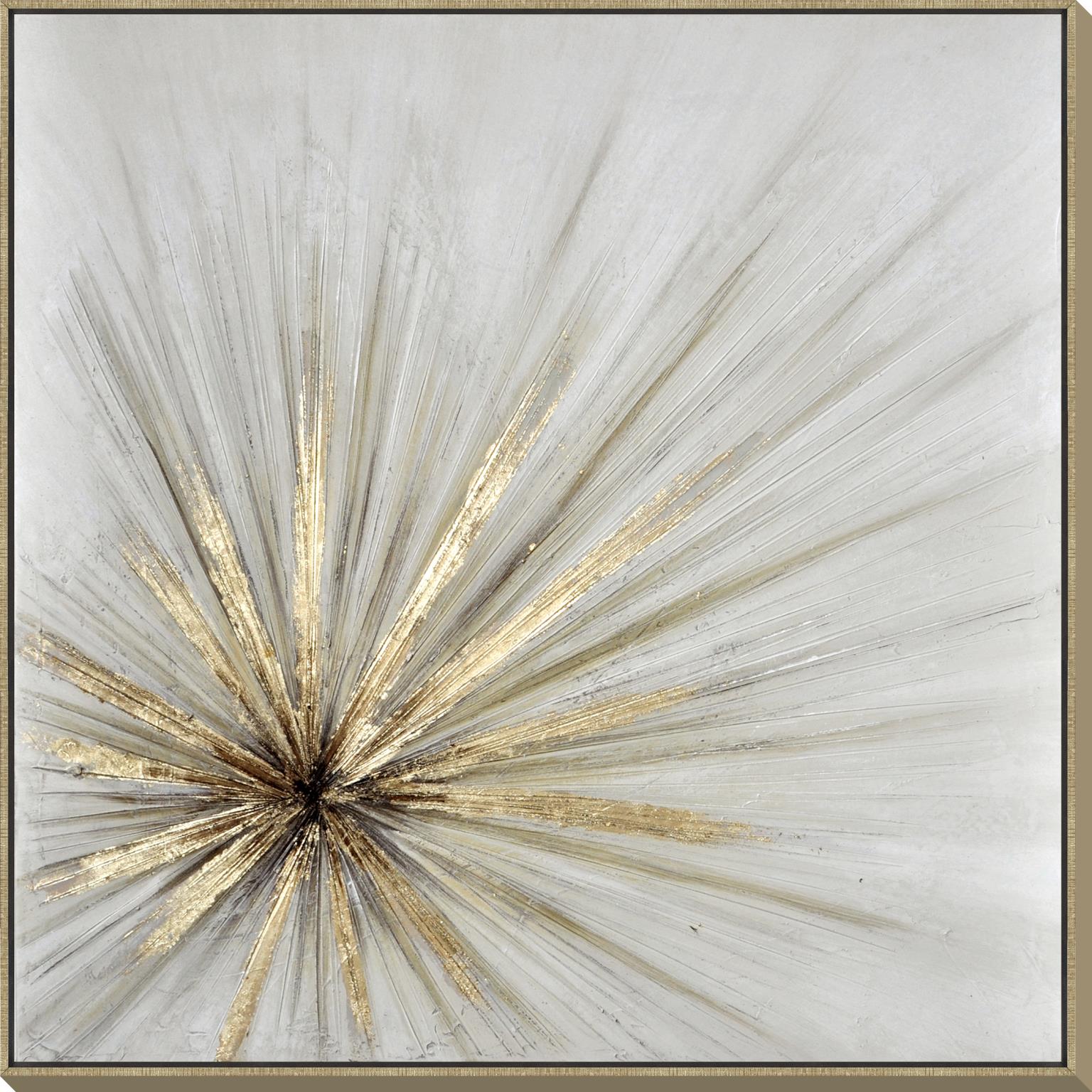 Hand Painted Textured Canvas In Frame Curated Canvas