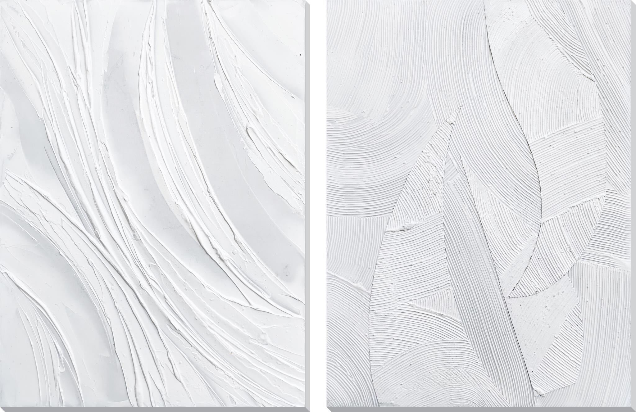 Hand Painted Textured Canvas (Set 2) Curated Canvas