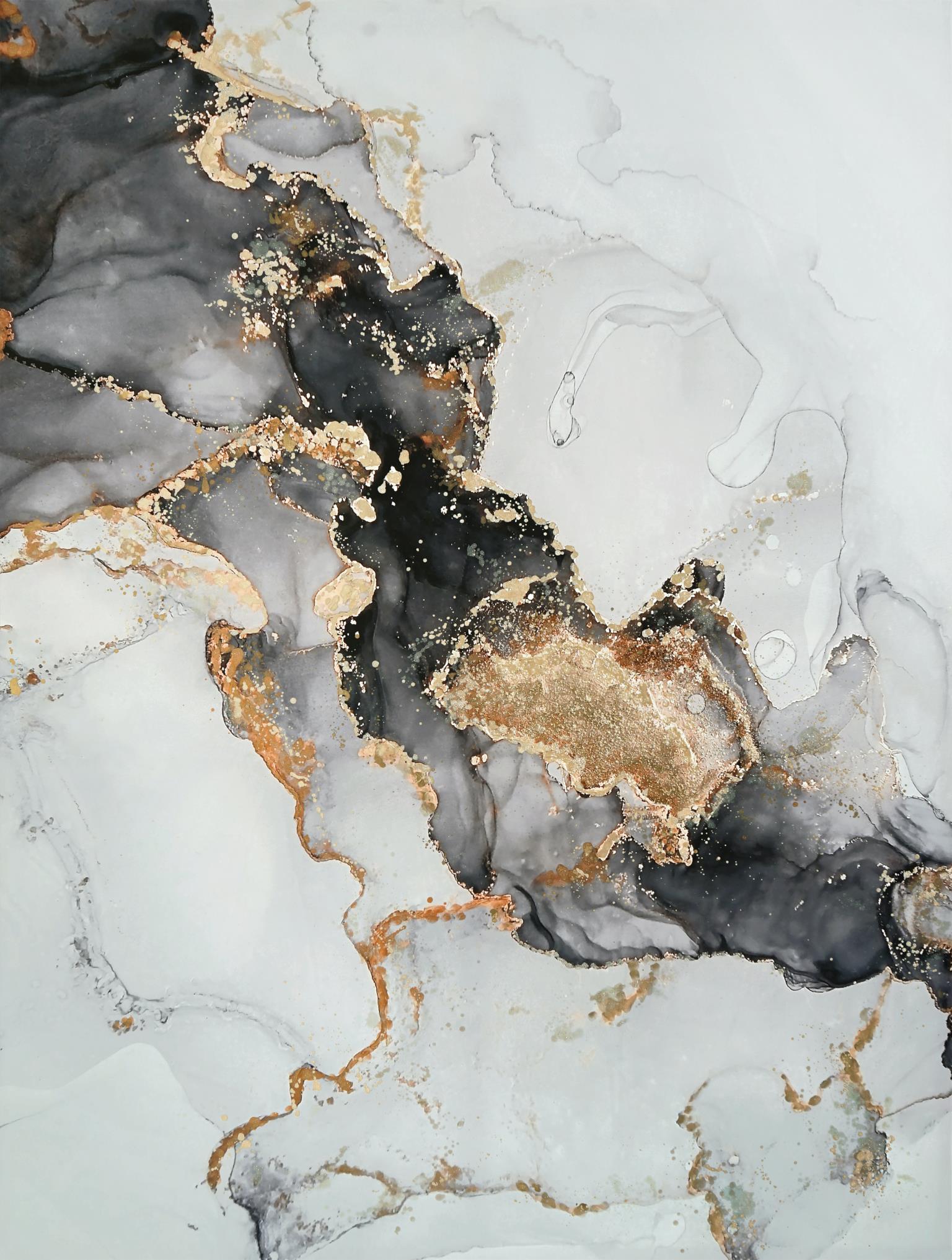 Hand Painted Textured Canvas Curated Canvas