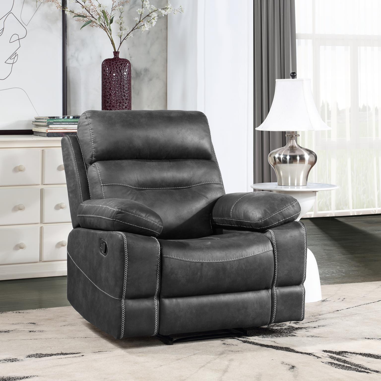 Austin Charcoal Motion Living Collection