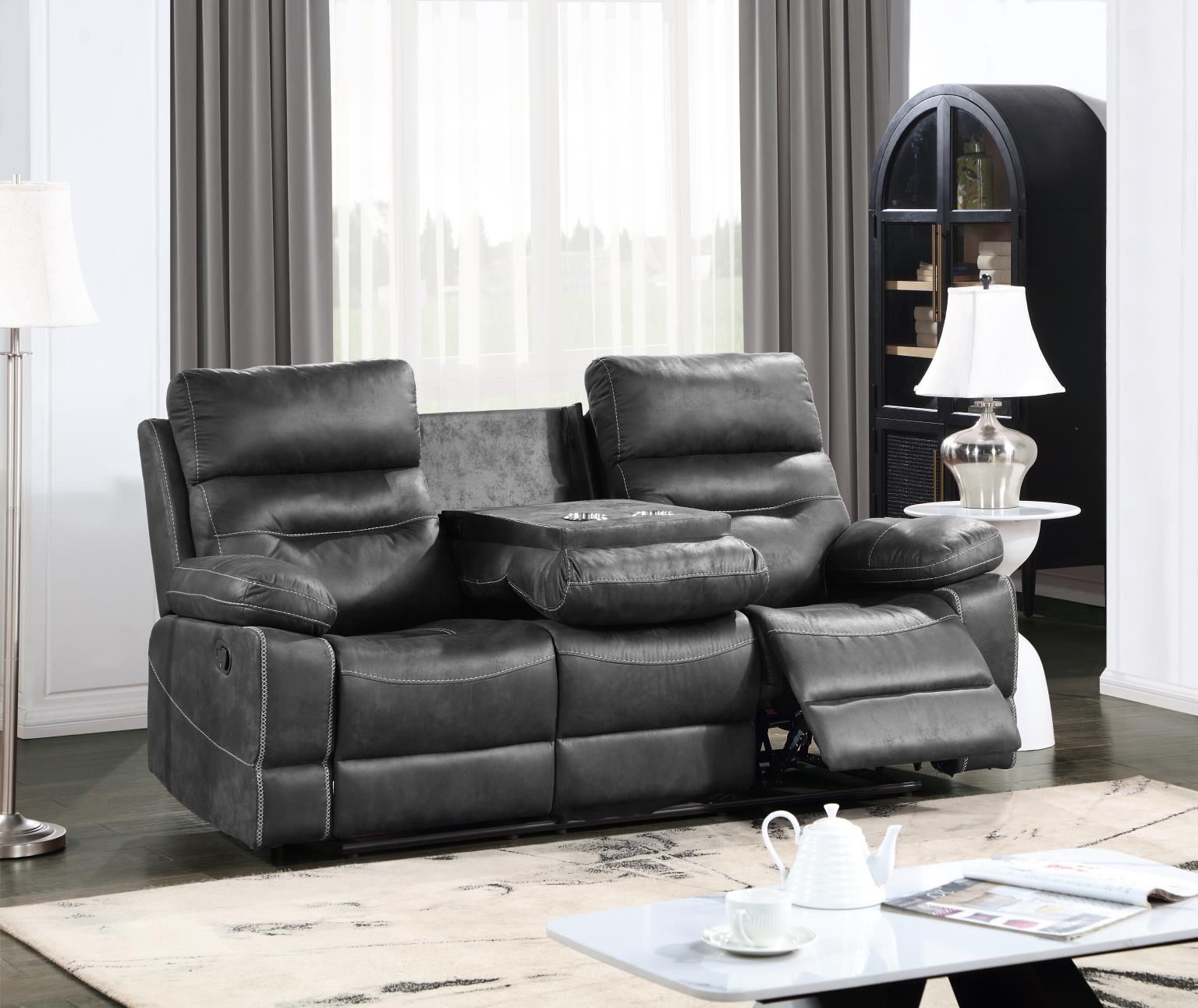 Austin Charcoal Motion Living Collection