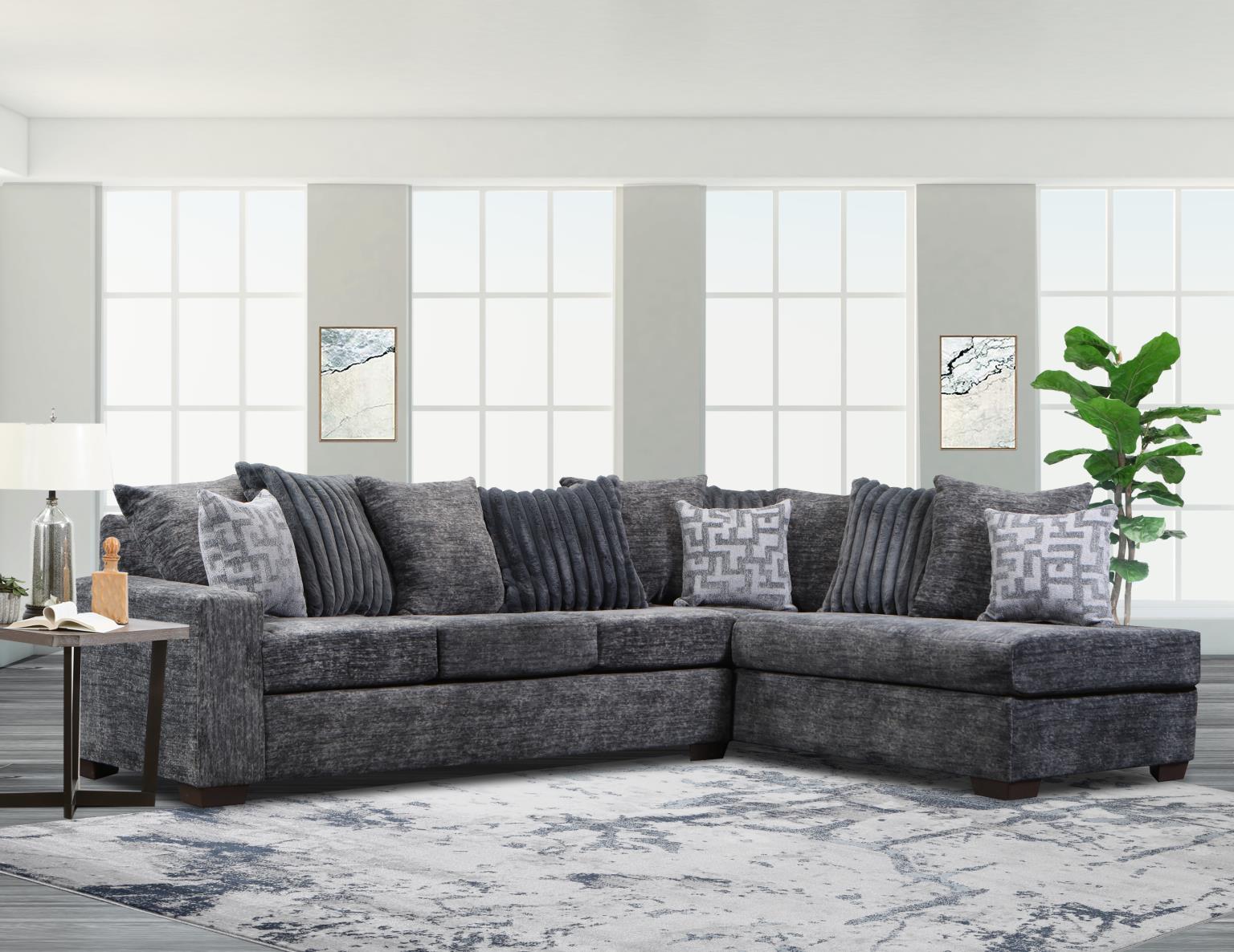 Junia Charcoal Living Room Collection