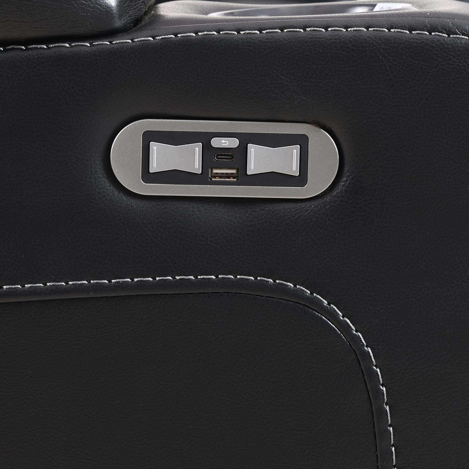 Hunnley Black Power Reclining Living Collection