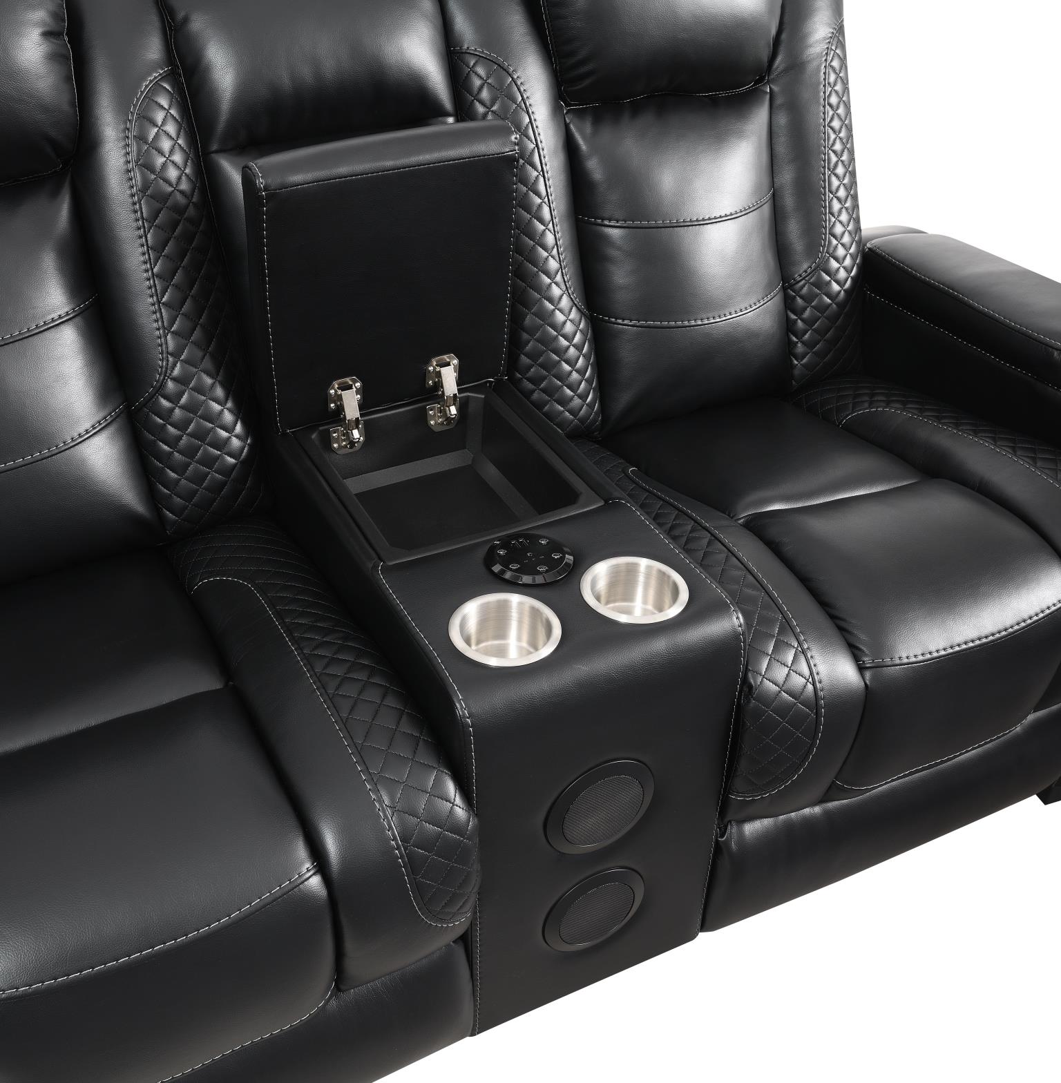 Hunnley Black Power Reclining Living Collection