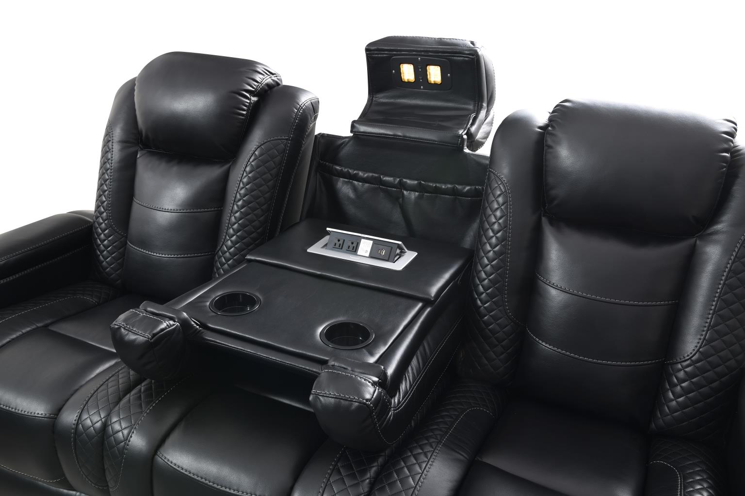 Hunnley Black Power Reclining Living Collection