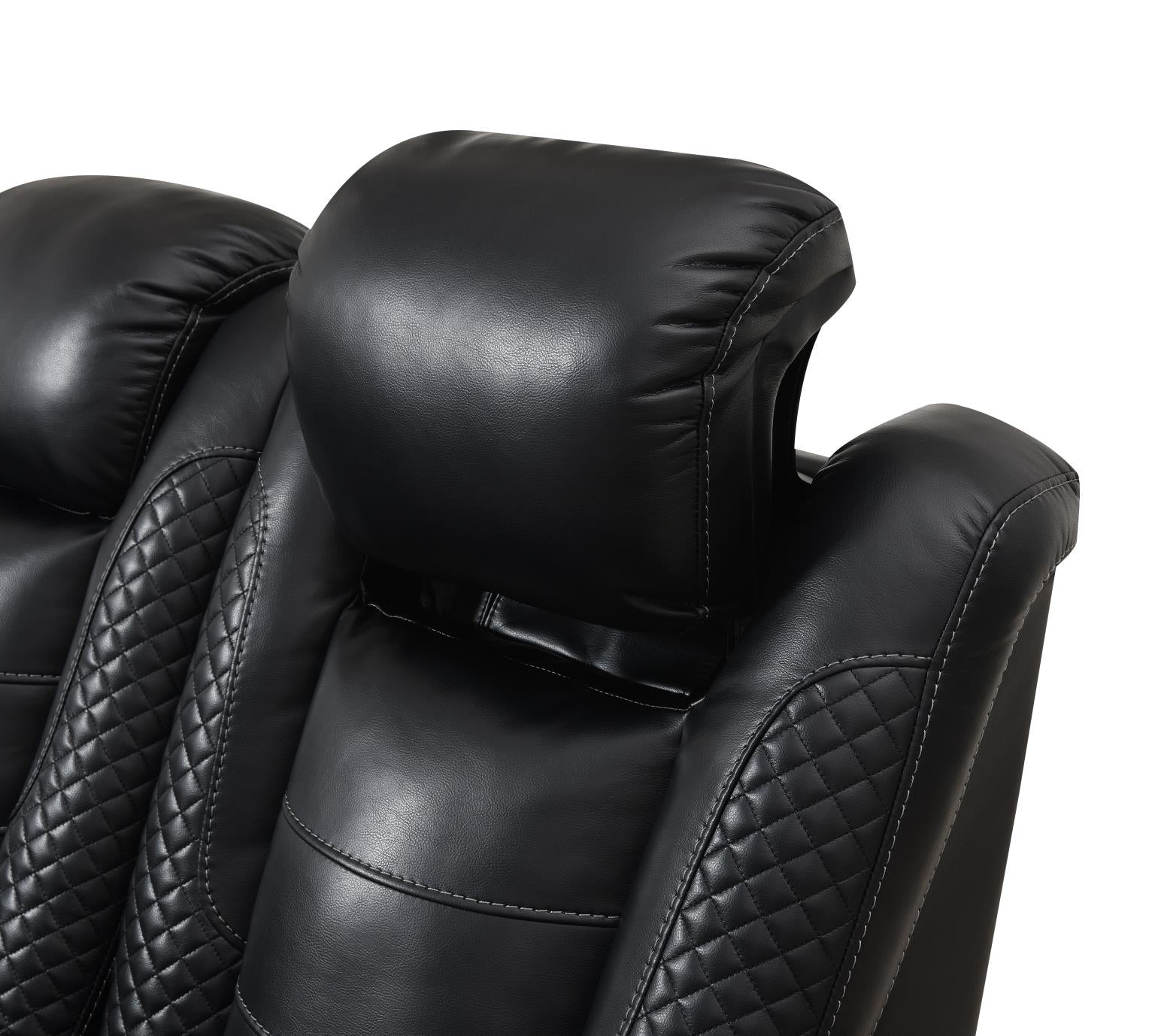 Hunnley Black Power Reclining Living Collection