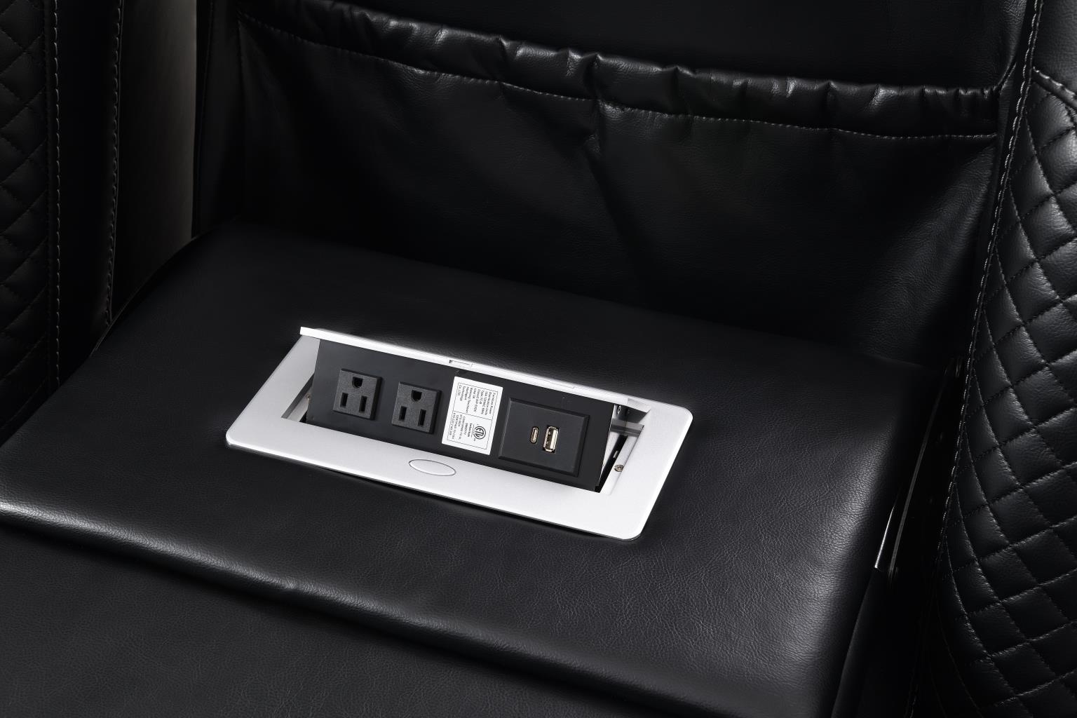 Hunnley Black Power Reclining Living Collection