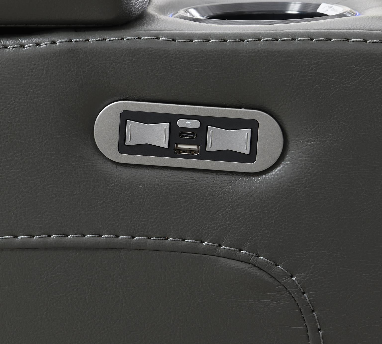 Hunnley Gray Power Reclining Living Collection