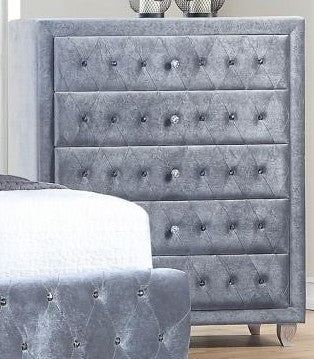 Melania Gray Bedroom Collection