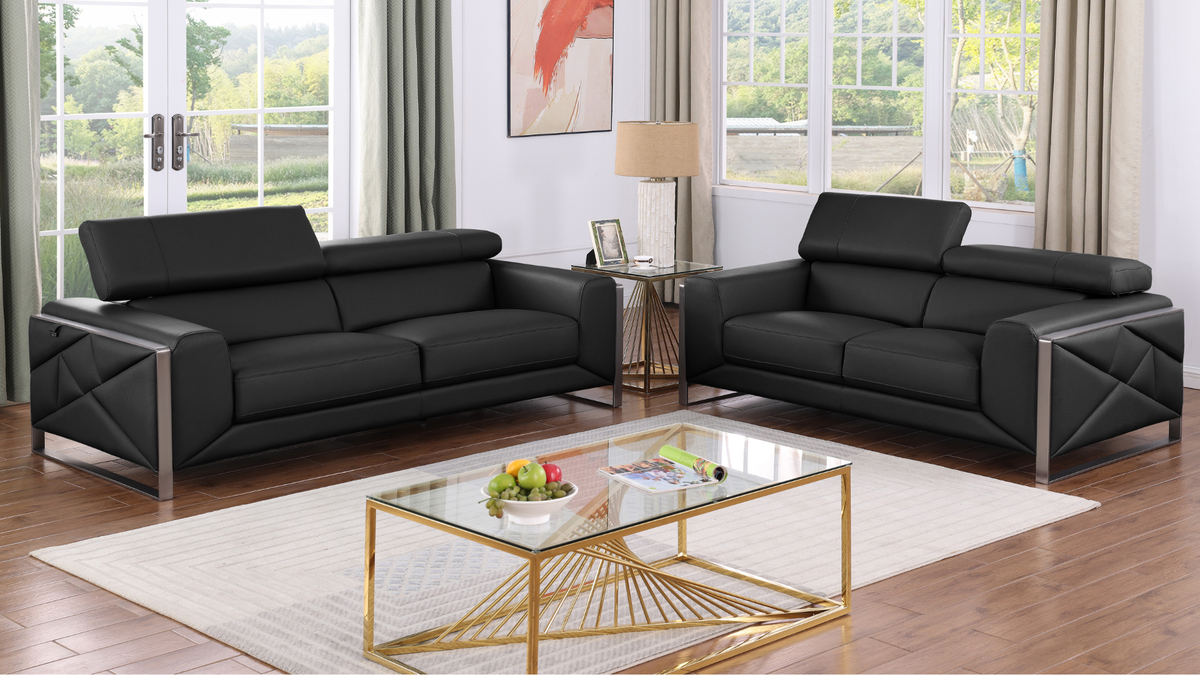 Giorgio Italian Leather Living Room Set