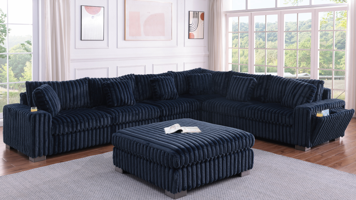 Snuggle Station Sectional — Bluetooth Speakers & Wireless Charging