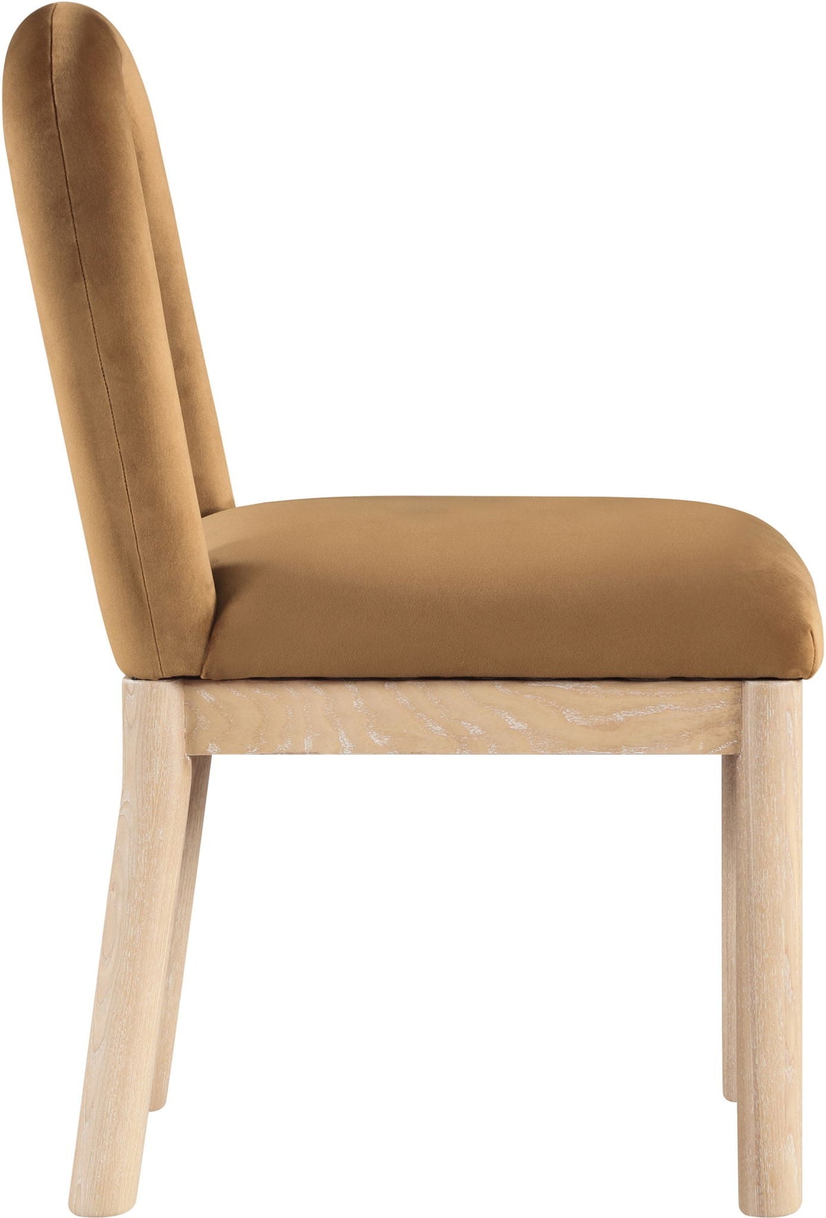 Conrad - Velvet Dining Chair with Natural Legs