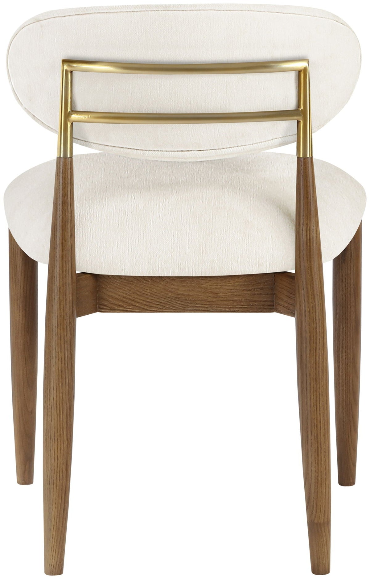 Riccio - Fabric Dining Side Chair (Set of 2) with Walnut Frame